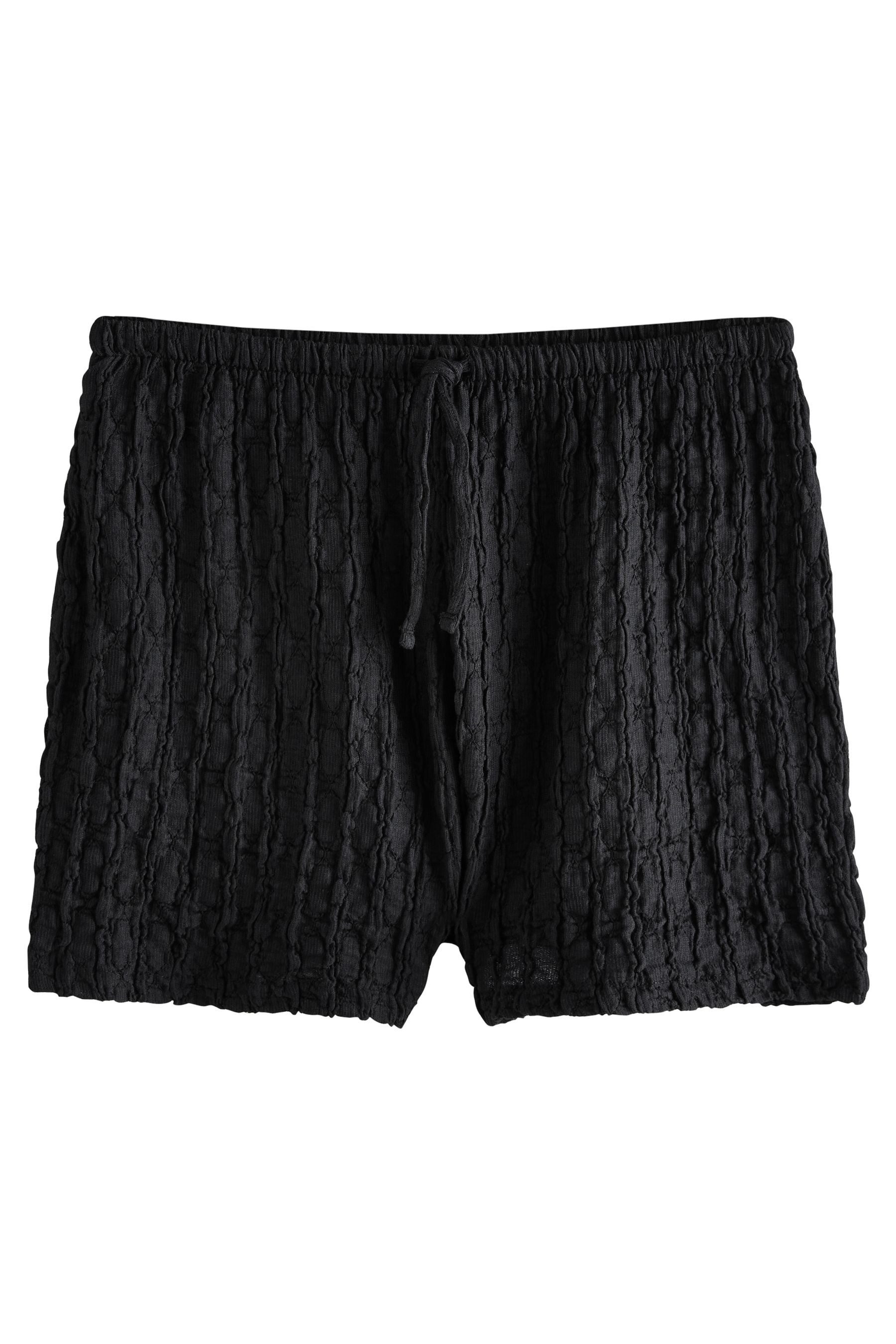 Sweatshorts Strukturierte Shorts mit Tunnelzug