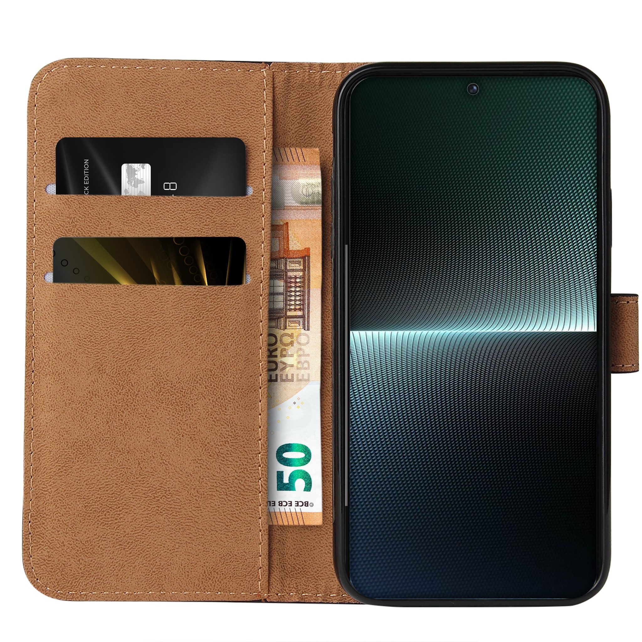Tec-Expert Handyhülle Klapp Hülle für Sony Xperia 1 VII 6.5 Zoll, 6.5, Flip Case für Sony Xperia 1 VII