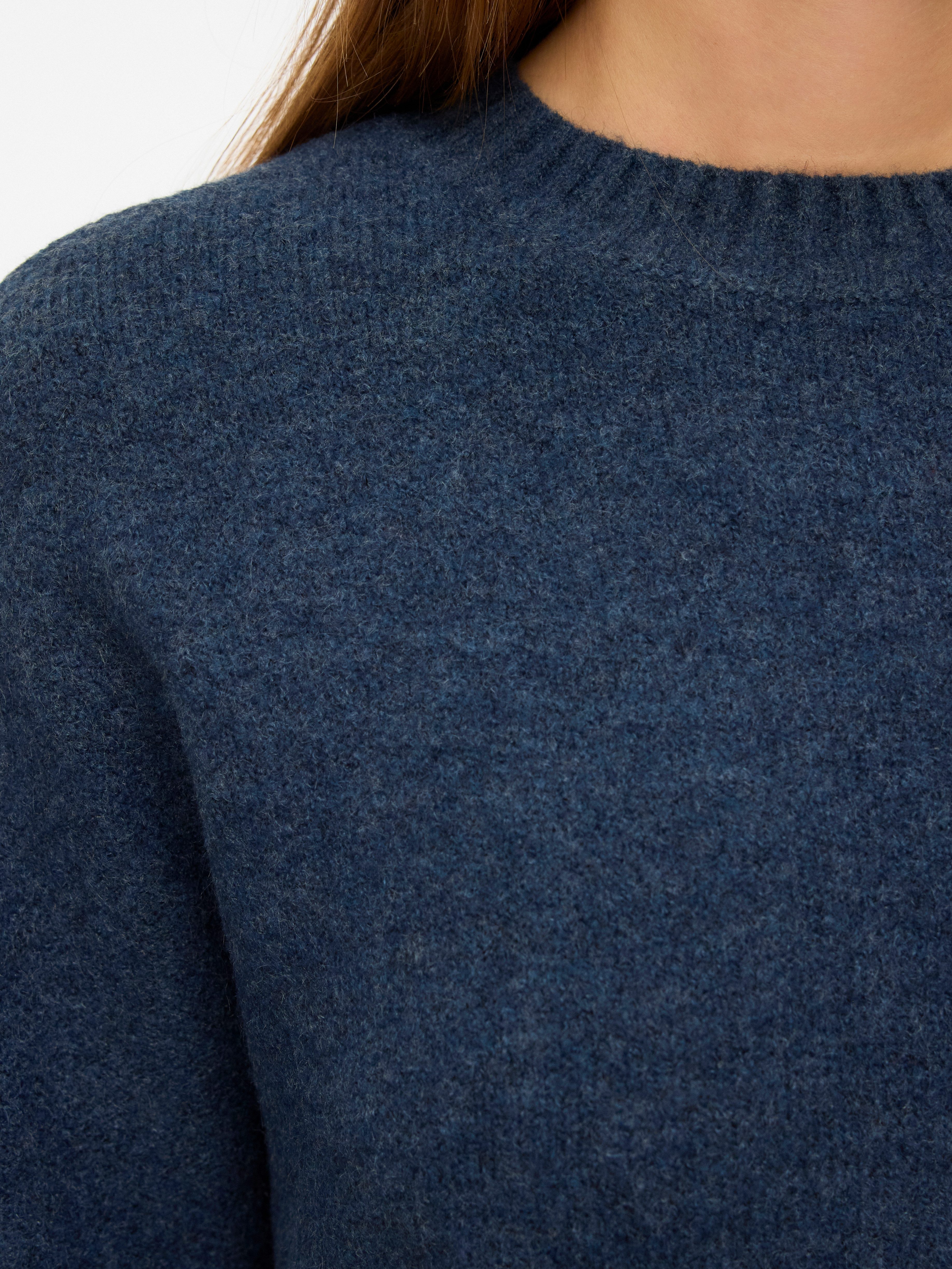 Vero Moda Strickpullover VMBOOM LS O-NECK PULLOVER GA NOOS