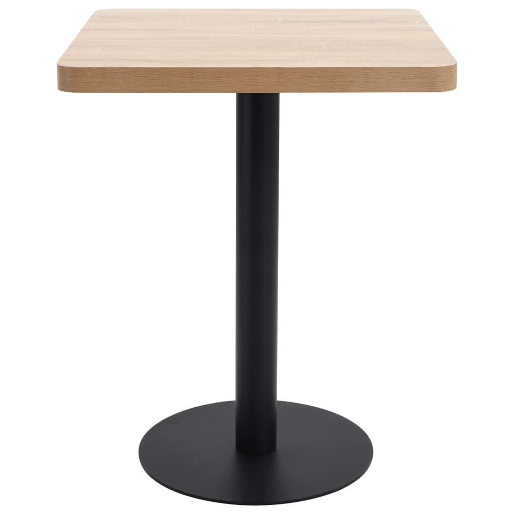 vidaXL Esstisch Bistrotisch Hellbraun 60x60 cm MDF (1-St)