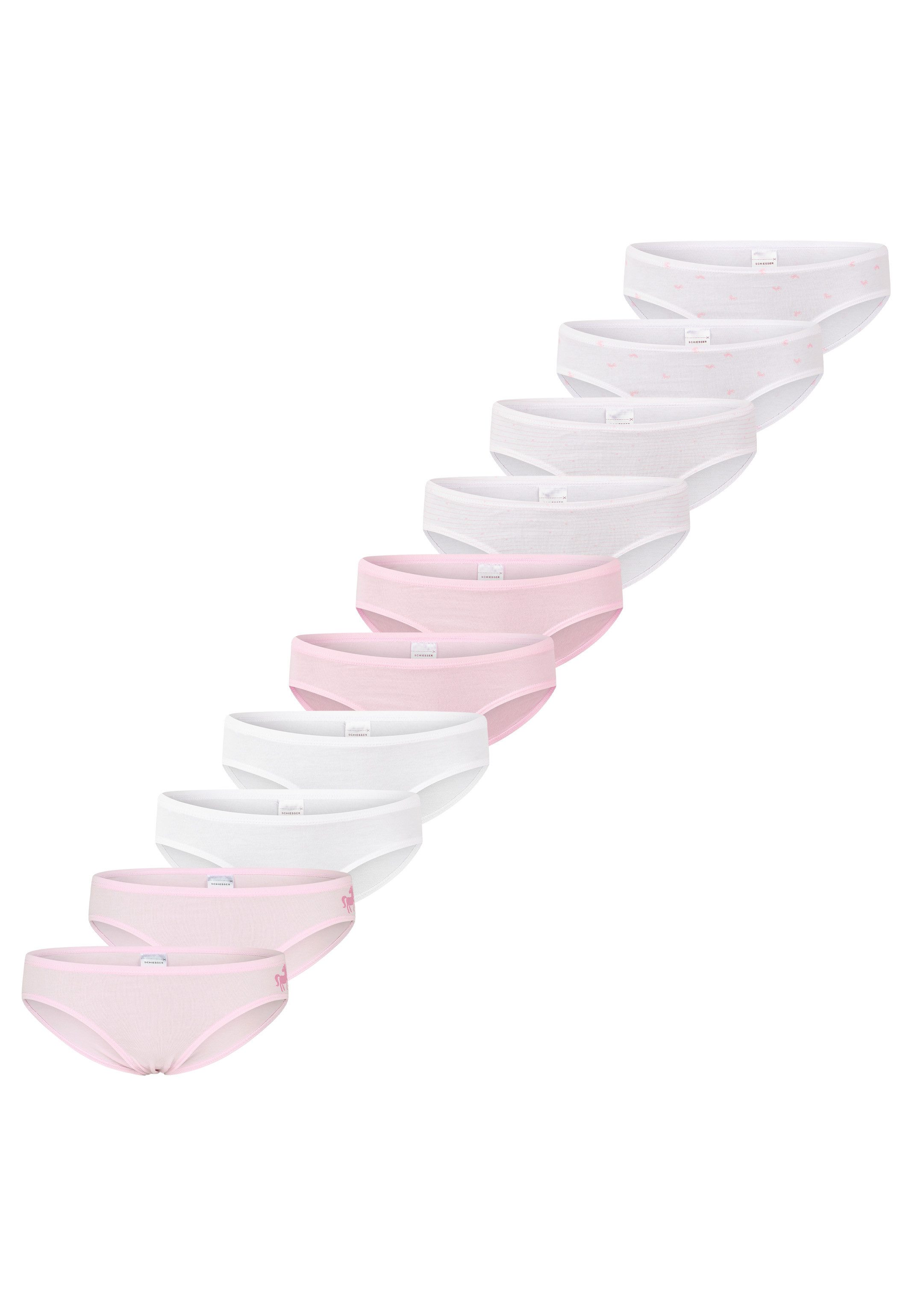 Taillenslip 10er Pack Kids Girls 95/5 Organic Cotton