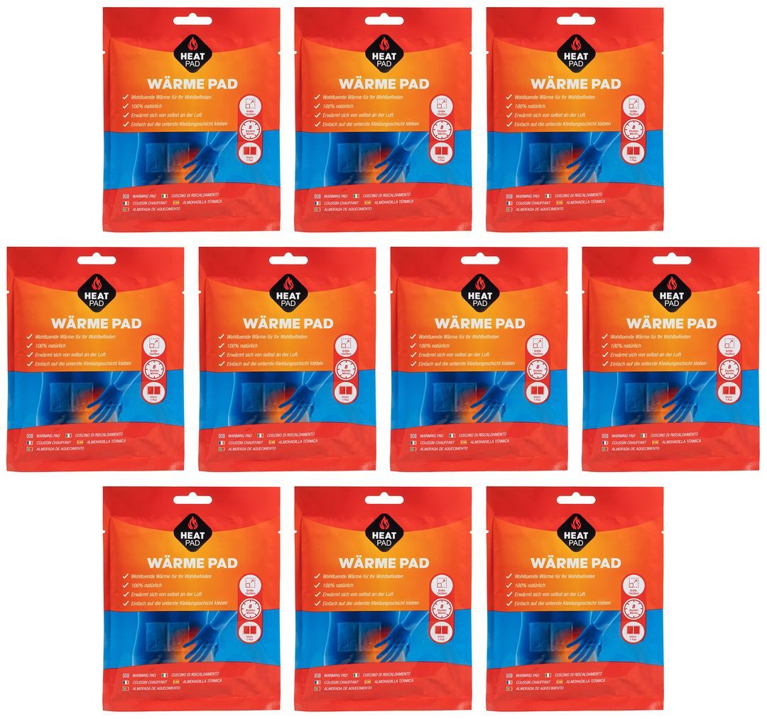 laro Wärmepad XXL Wärmepflaster 10–320 Stk – 8 h Wärme für Rücken & Muskeln, 10-tlg.