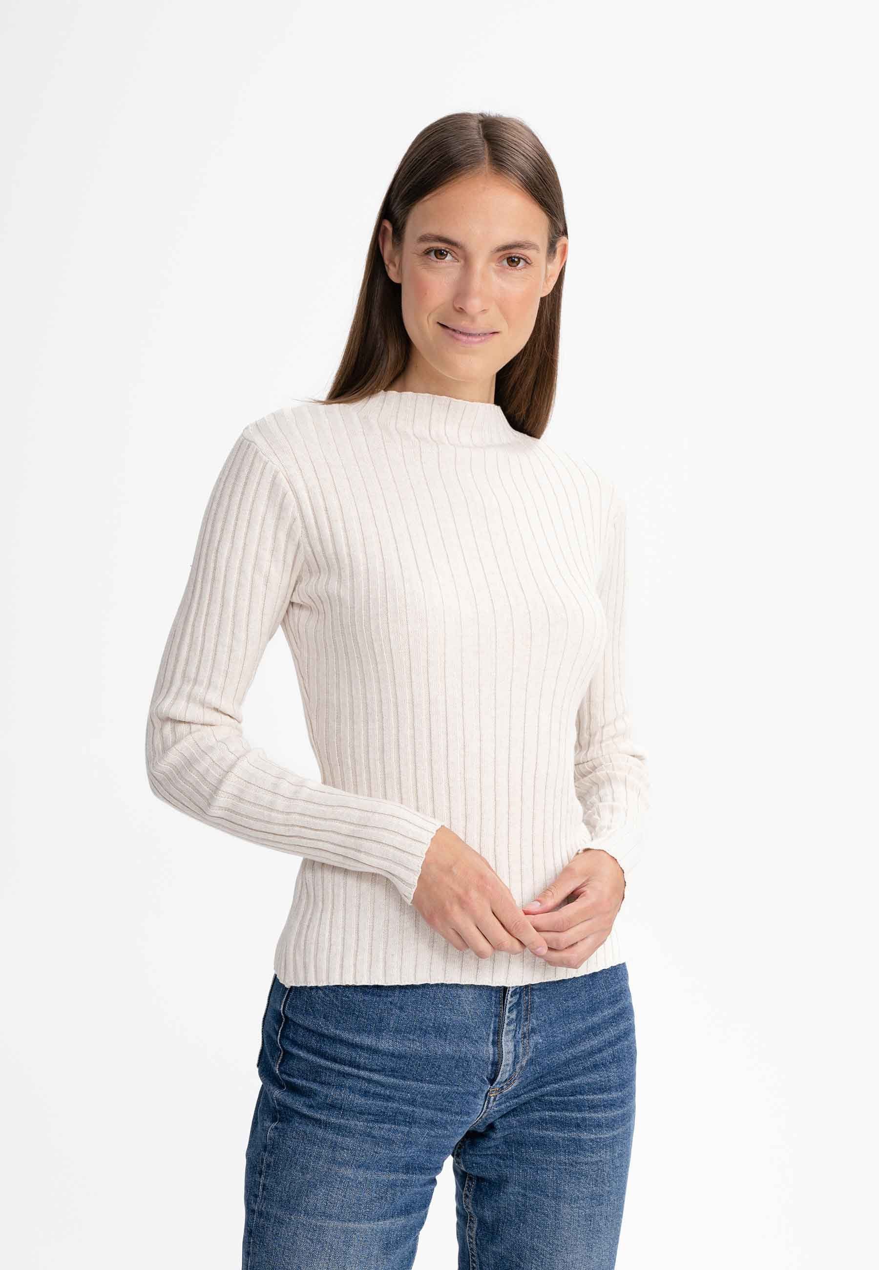 MELA Strickpullover Strickpullover Style NAMARI Gerippte Struktur günstig online kaufen