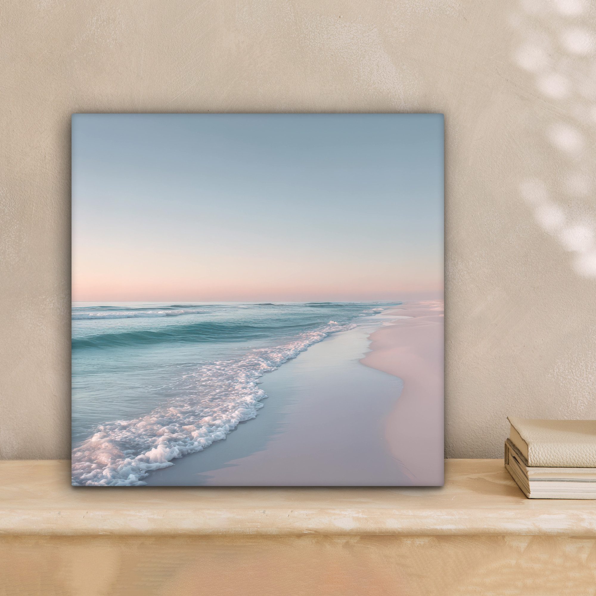 OneMillionCanvasses® Leinwandbild Küstenlinie - Pastell - günstig online kaufen