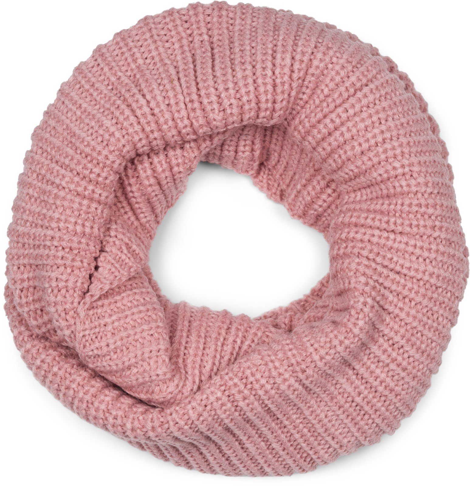 styleBREAKER Strickschal, (1-St), Unifarbener Feinstrick Loop