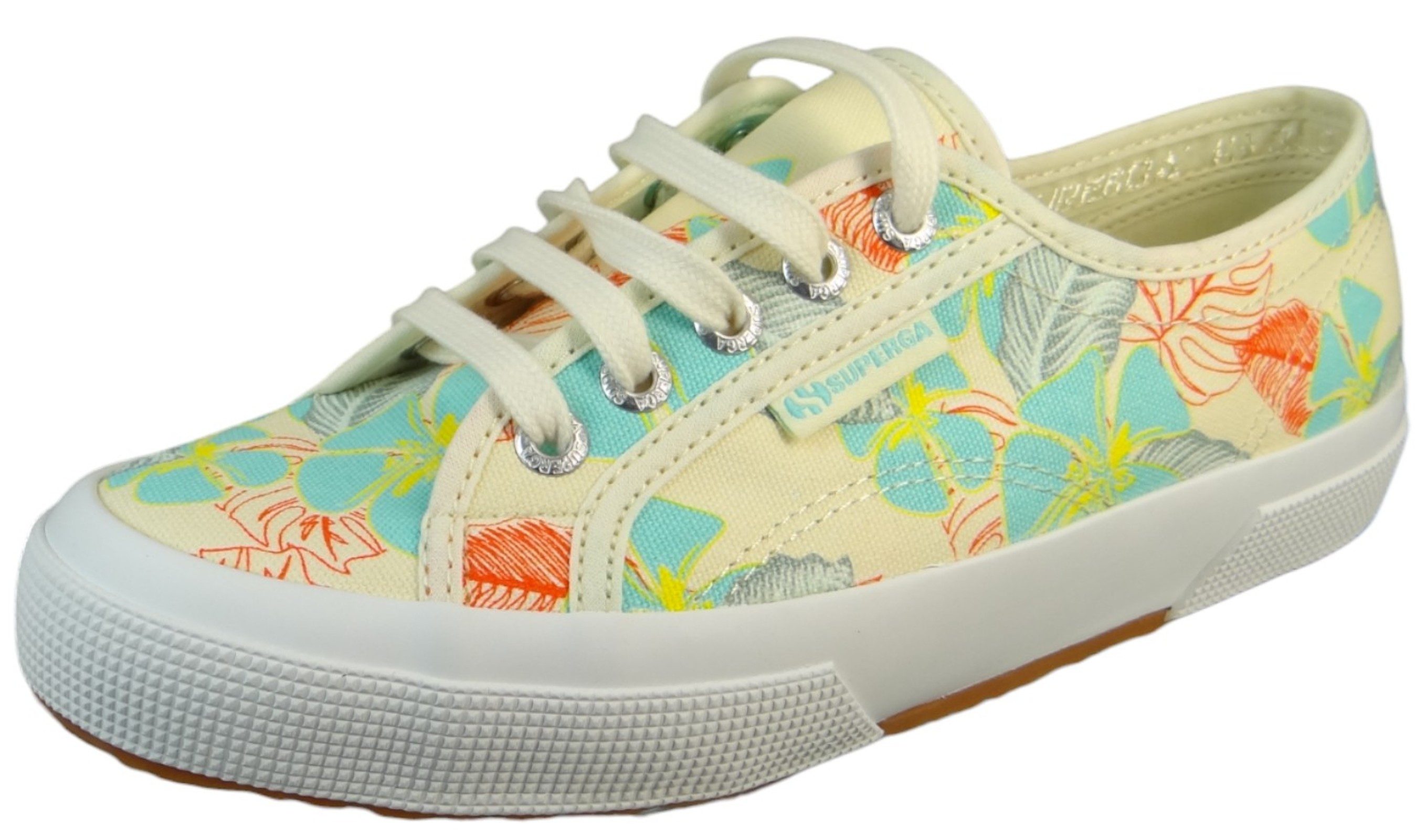 Superga S31351W AEP Beige-Natural Turquoise Sneaker