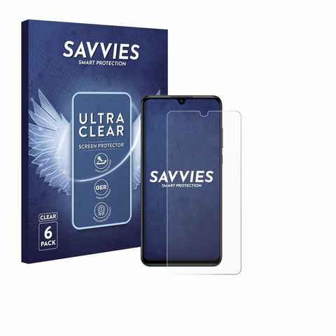Savvies Schutzfolie für Huawei P30 lite New Edition, Displayschutzfolie, 6 Stück, Folie klar
