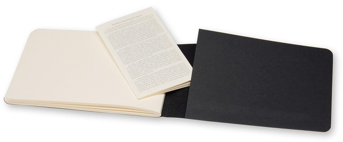 Notizbuch Skizzenalbum Pocket A6 120g/qm 36 Blatt Kartoneinband schwarz.