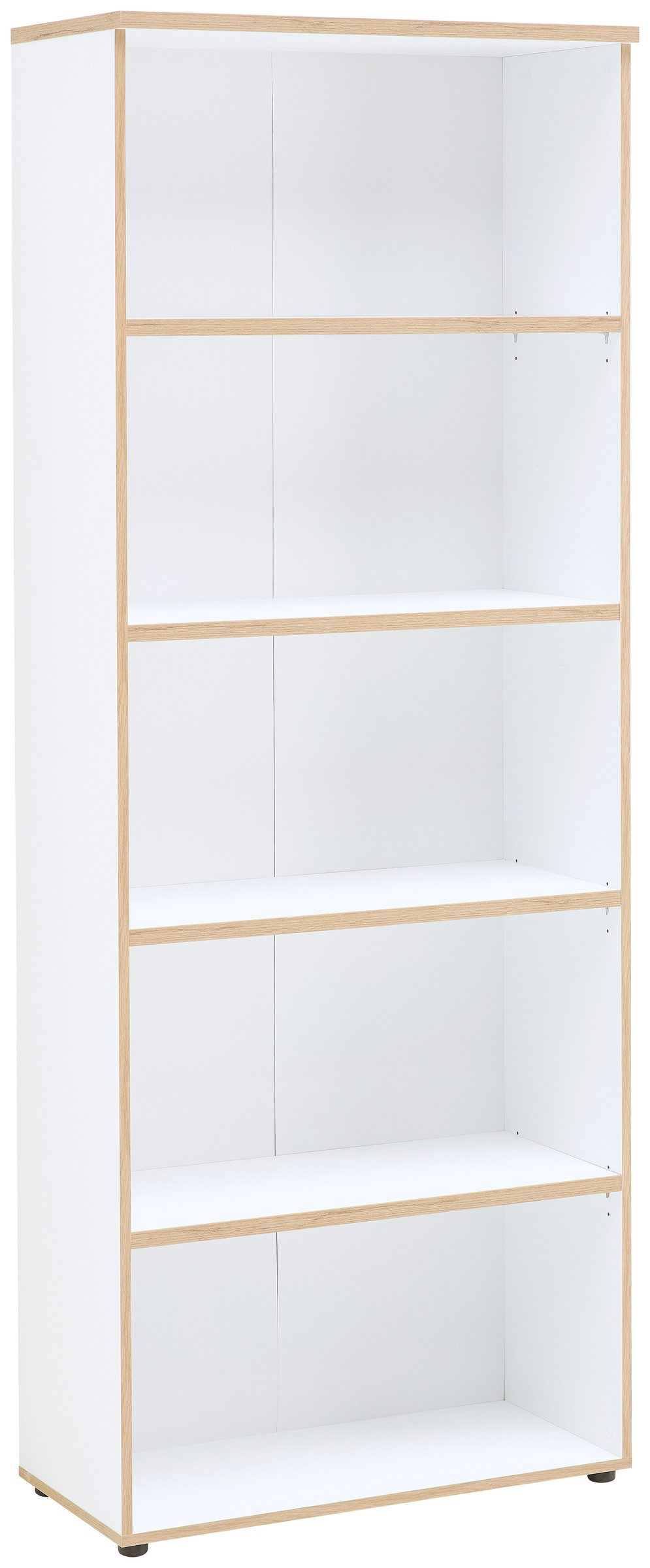 freiraum Aktenregal Memphis, in Weiß / Artisan Eiche Dekor - 75x197x38 (BxHxT)