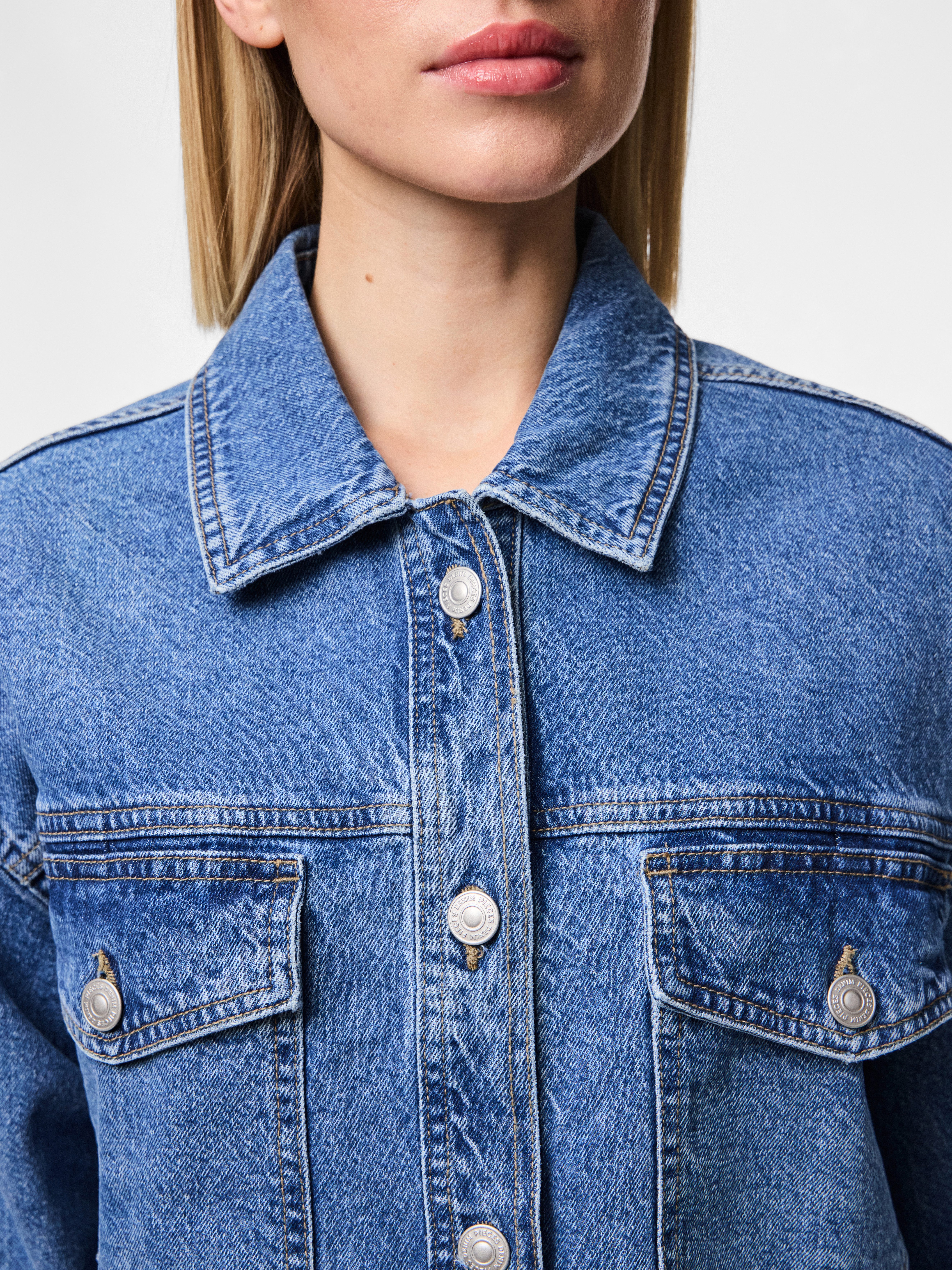 pieces Jeansjacke PCELMA DENIM JACKET NOOS BC günstig online kaufen