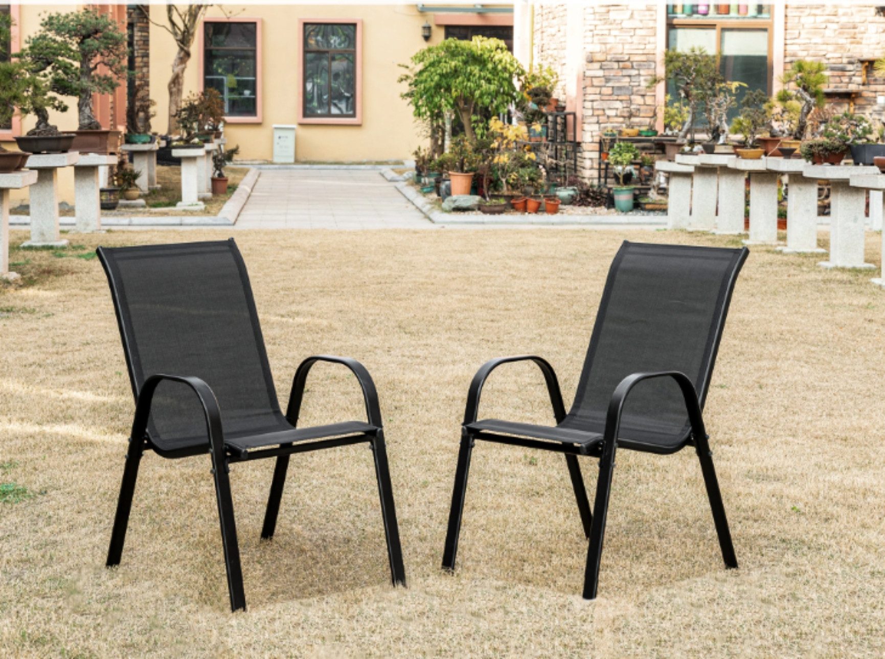 Home Collective Gartenstuhl Stapelstühle 4er Set günstig online kaufen