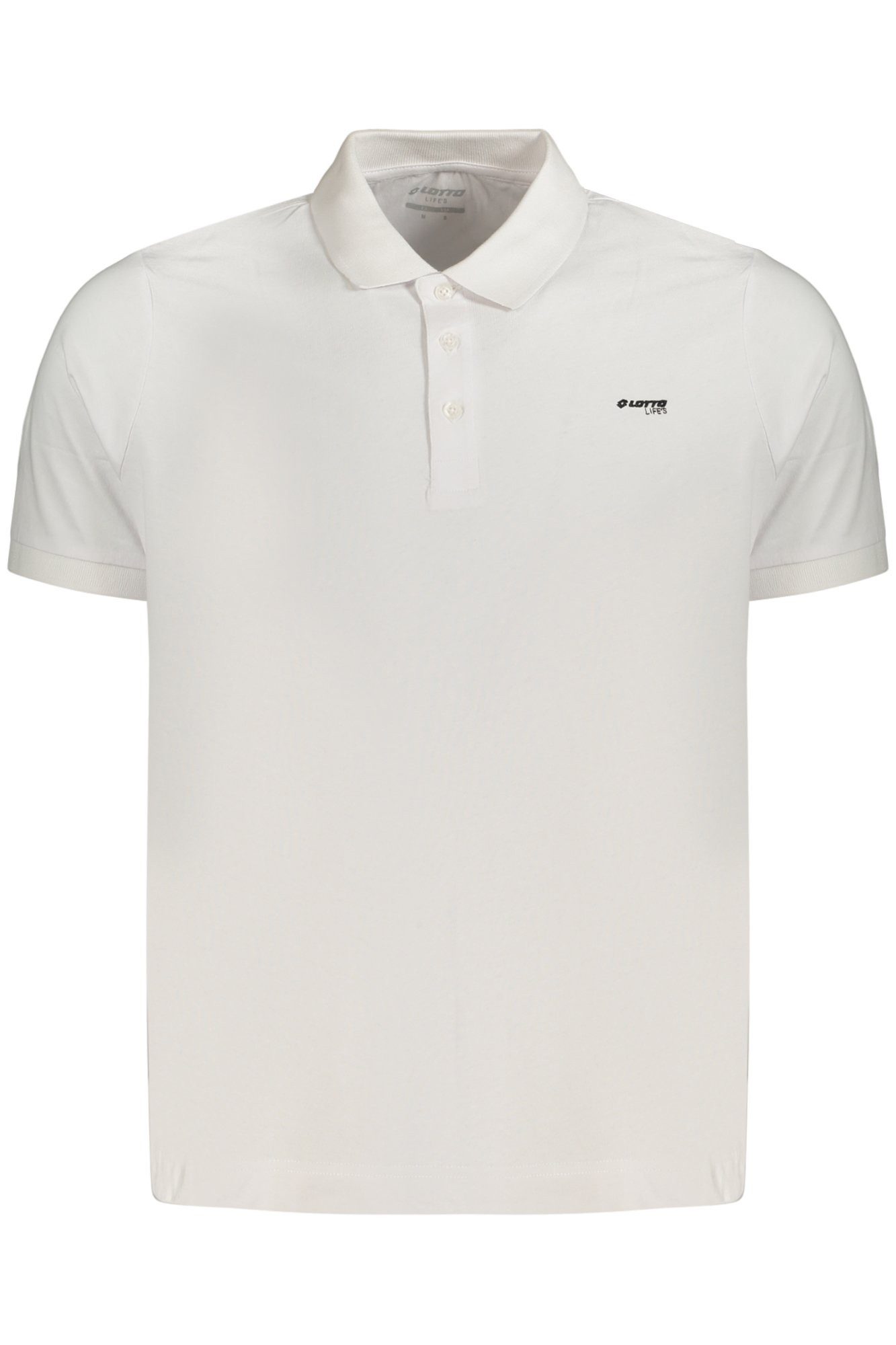 Lotto Poloshirt Weißes Herren-Kurzarm-Polo mit Stickerei und 3