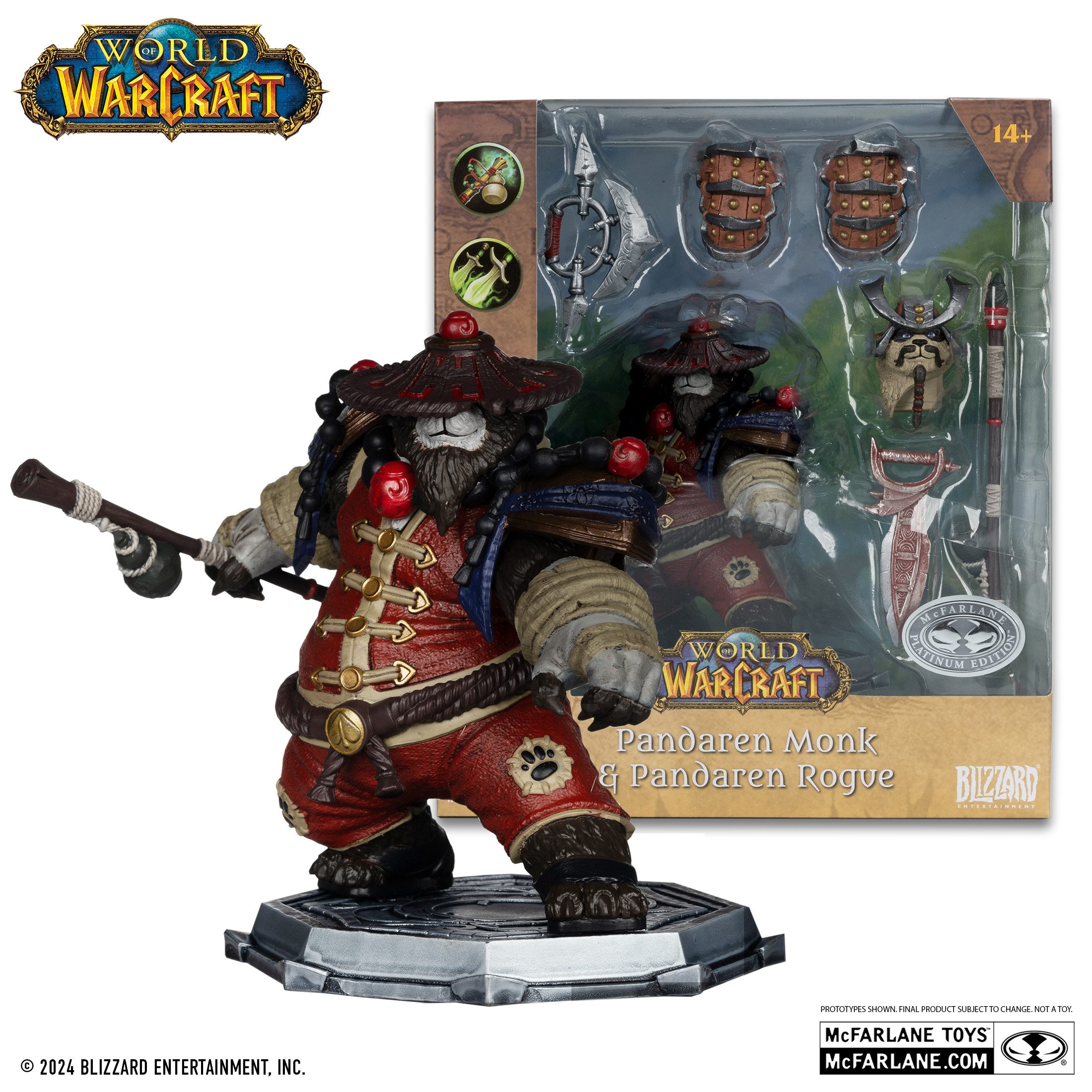 McFarlane Toys Actionfigur World of Warcraft, (Größe ca. 15 cm), Bewegliche Action Figur mit Base und Sammelkarte