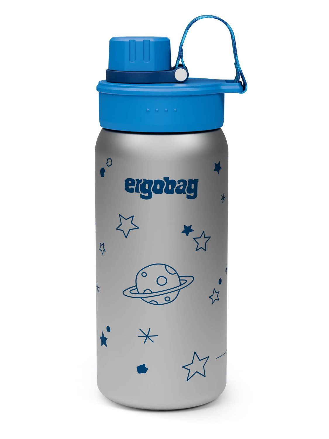 ergobag Trinkflasche Edelstahl Trinkflasche, auslaufsicher und kohlensäuregeeignet