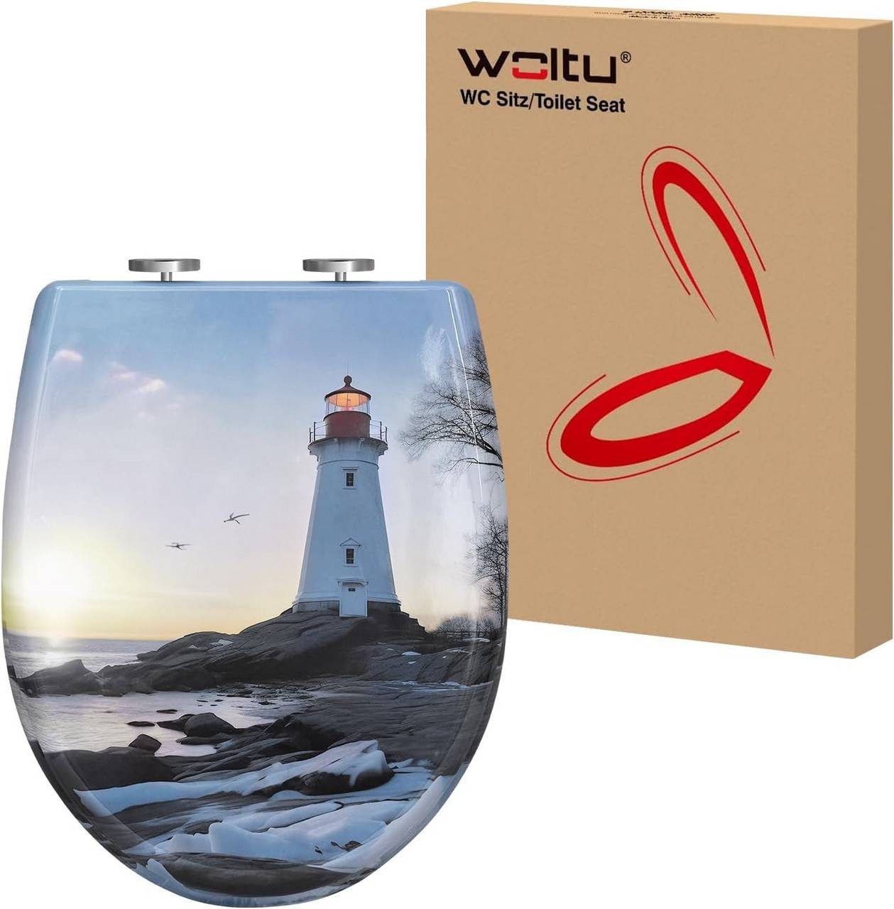 Woltu WC-Sitz (1-St), Toilettensitz, magnetisch, Toilettendeckel günstig online kaufen