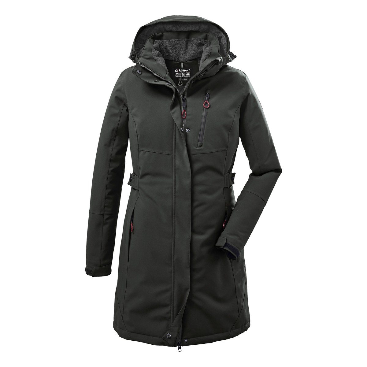 Killtec Parka "KOW 165 WMN PRK", Wasser- und winddichter Parka mit Teddyfle günstig online kaufen