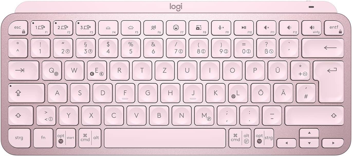 Logitech MX Keys Mini Kabellose Tastatur Bluetooth mit Tastenbeleuchtung Ultra-Slim-Bluetooth-Tastatur