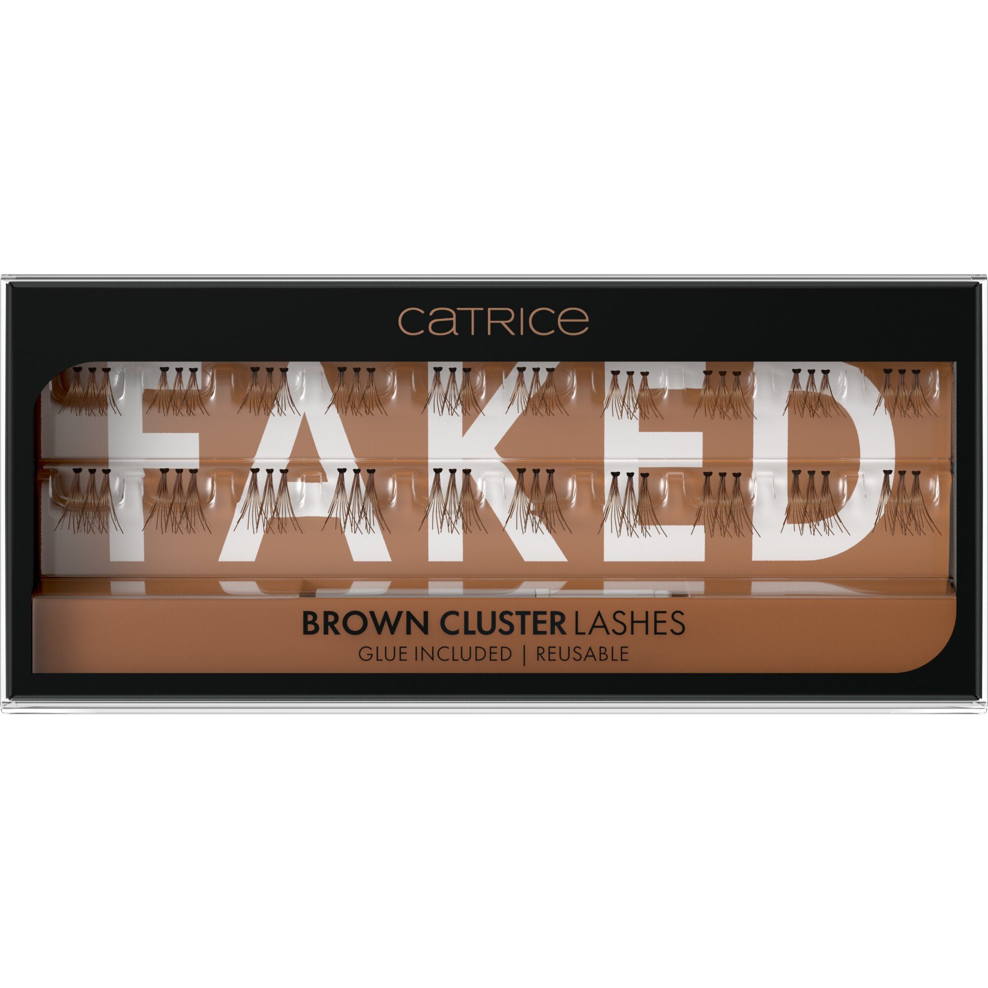Catrice Einzelwimpern Faked Brown Cluster Lashes, Set, 3 tlg.