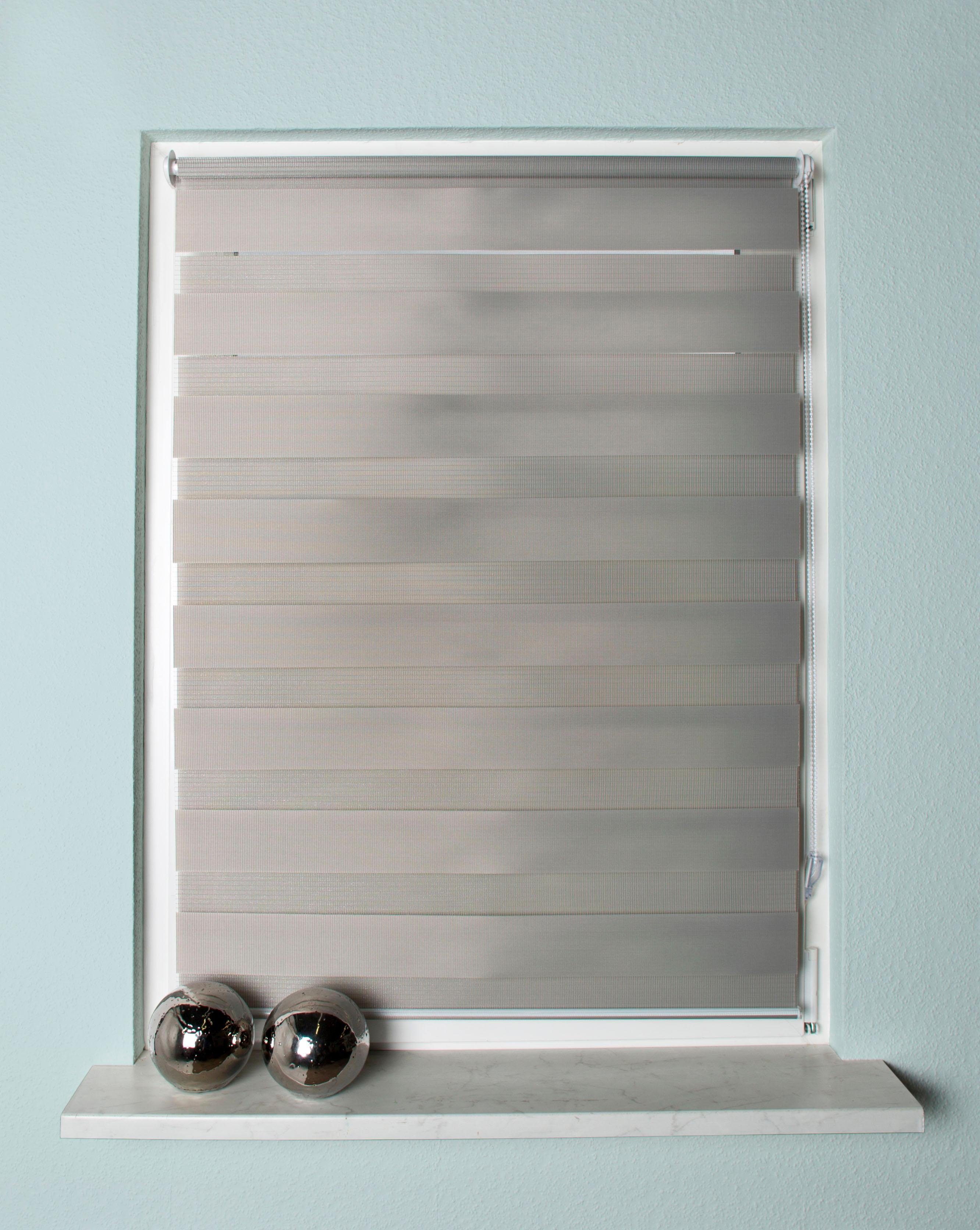 Doppelrollo STRIPES, HOME WOHNIDEEN, Lichtschutz, ohne Bohren, Klemmfix