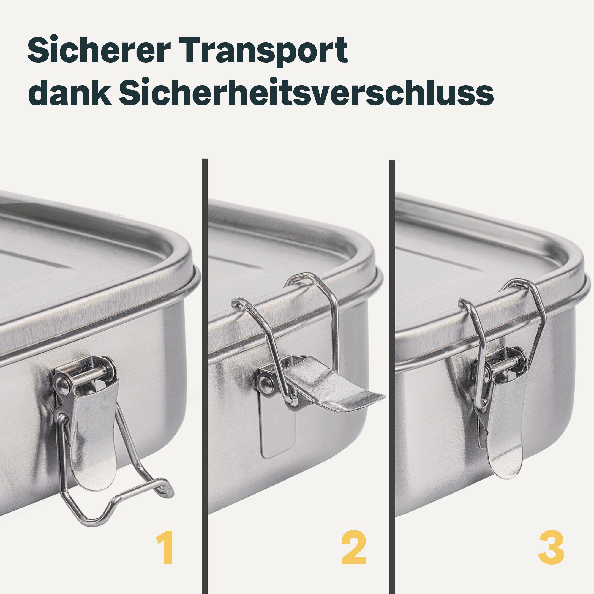 SILBERTHAL Lunchbox Brotdose Edelstahl 800ml, (1-tlg)