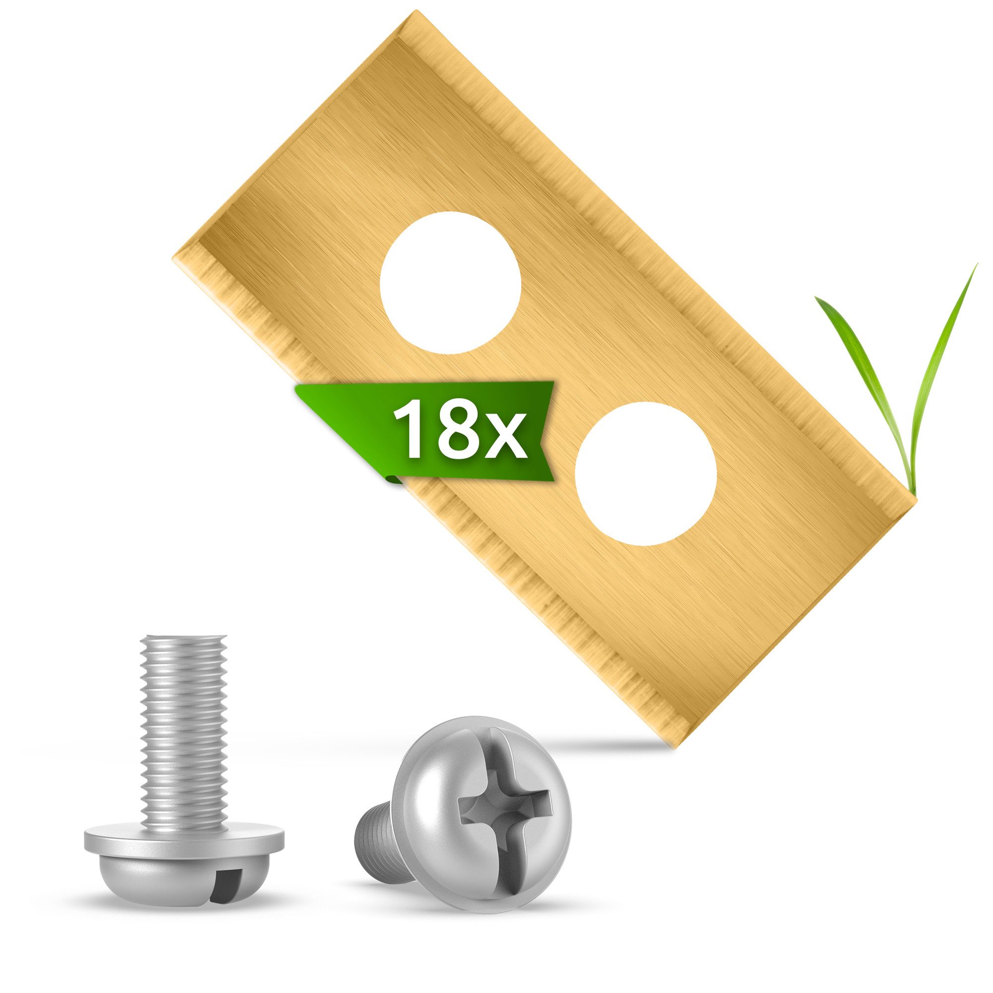 ECENCE Mährobotermesser Запасной нож für Rasen-Mähroboter 18 Stück mit (18-St)