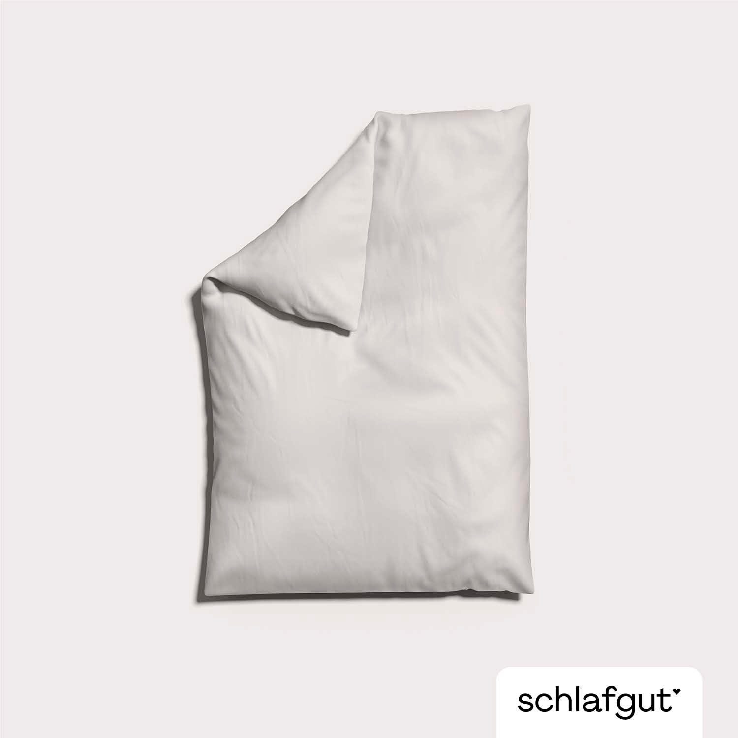 Schlafgut Bettbezug Premium Woven Satin, 100% Baumwolle, Fadendichte 300TC, (1 St), besonders dicht gewebt, Mix & Match: passender Kissenbezug erhältlich – Bild 4 von 5