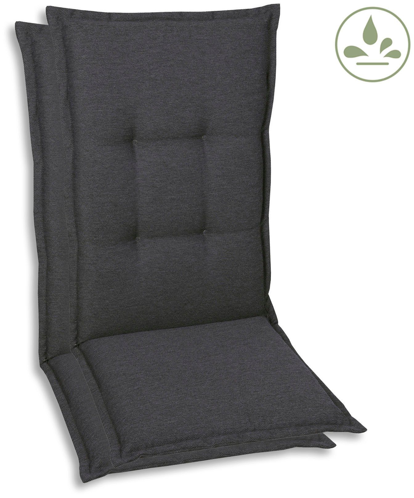 GO-DE Sesselauflage, (Set, 2 St), hoch, wasserabweisend | Sessel-Erhöhungen