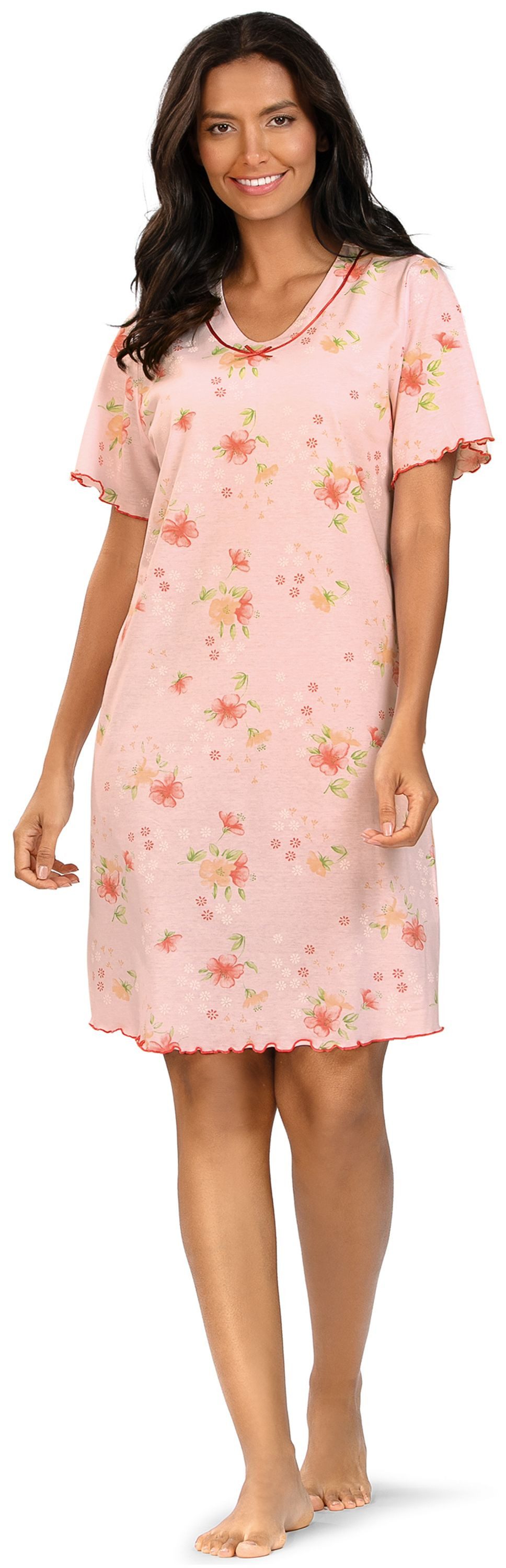 comtessa Nachthemd Dreamy breeze (Set, 1-tlg., 1-teilig) Damen Sleepshirt ca.95cm Schlafshirt Baumwolle auch große Größen