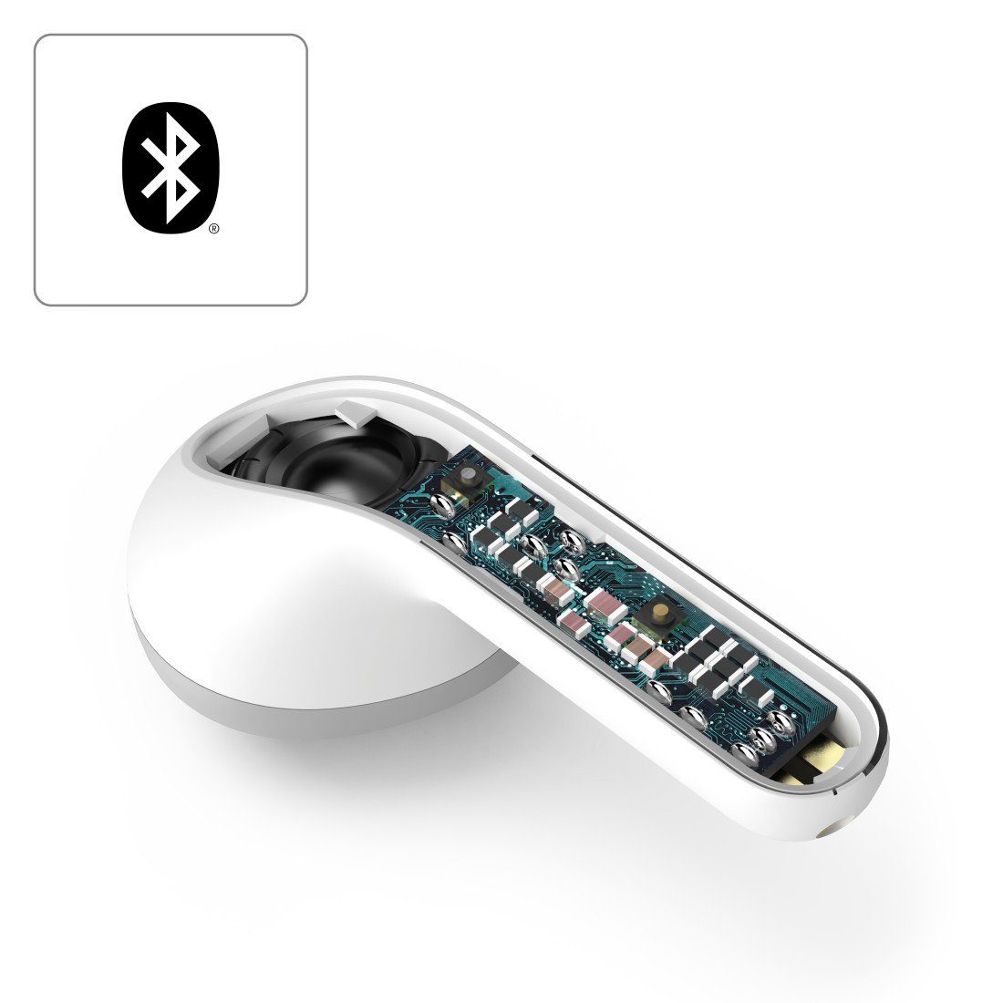 Autopairing, A2DP Bluetooth-Kopfhörer AVRCP Kopfhörer HSP, Sprachsteuerung, Wireless, Siri, Google Bluetooth, Earbuds, Bluetooth, PBAP, Mikrofon) weiß Hama Google Siri integriertes Assistant, True (Freisprechfunktion, HFP, Assistant, Bluetooth® Berührungssteuerung, Apple SPP,