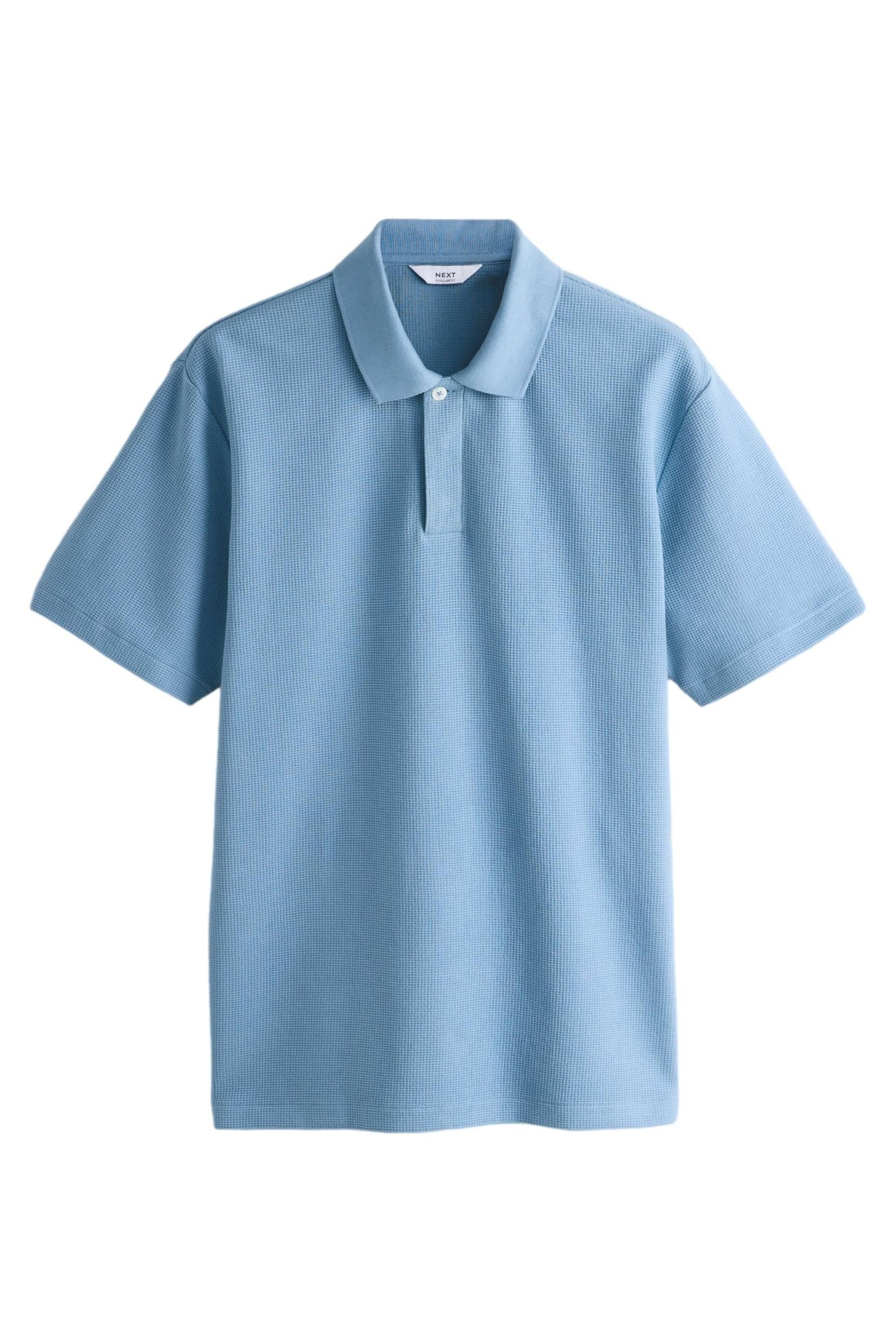 Poloshirt Poloshirt mit Waffelstruktur