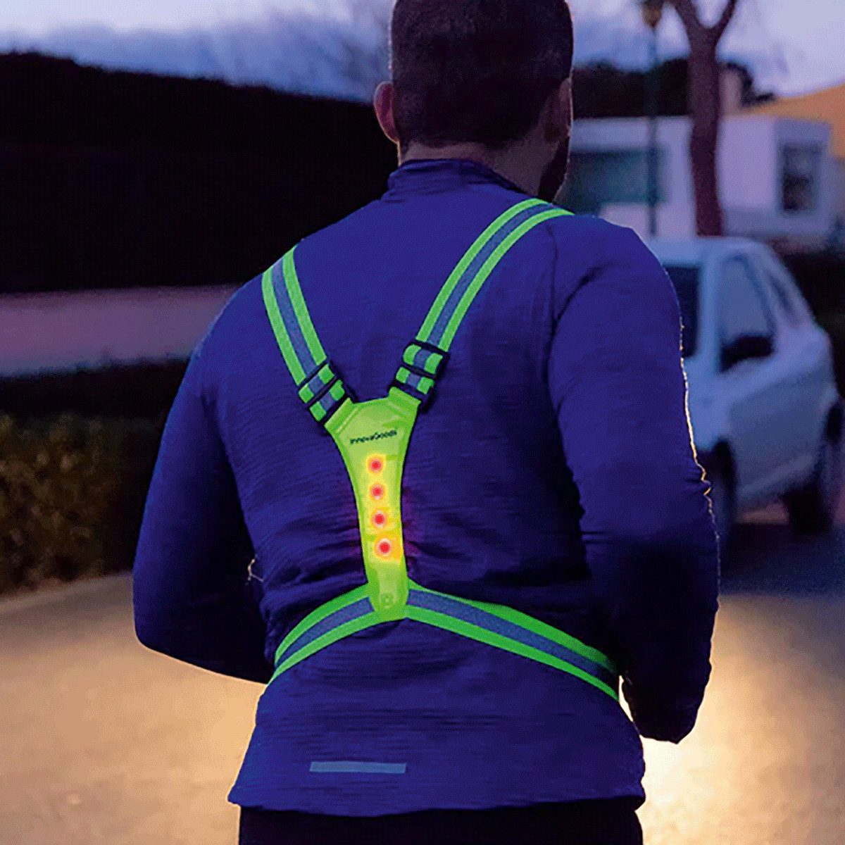 Laufgürtel InnovaGoods Arnés Reflectante Con para Deportistas Reflektierendes