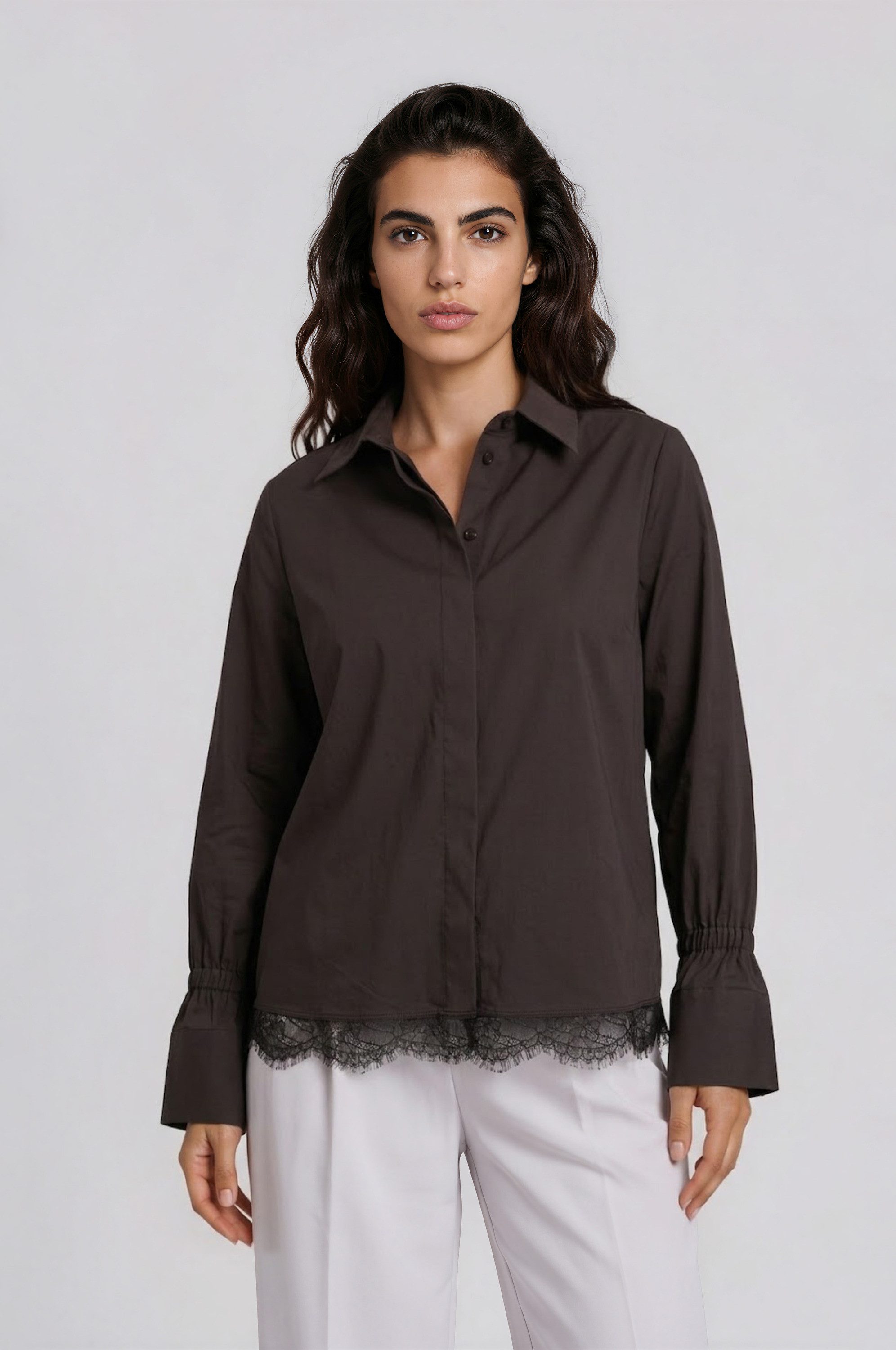 Milano Italy Schlupfbluse in moderner Boxy-Form