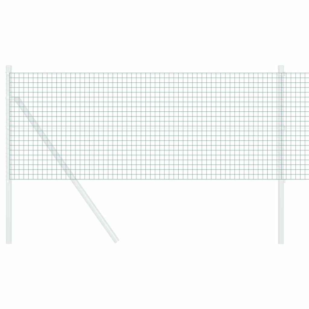 vidaXL Gartenzaun Geschweißter Drahtzaun Grün, (1-St)