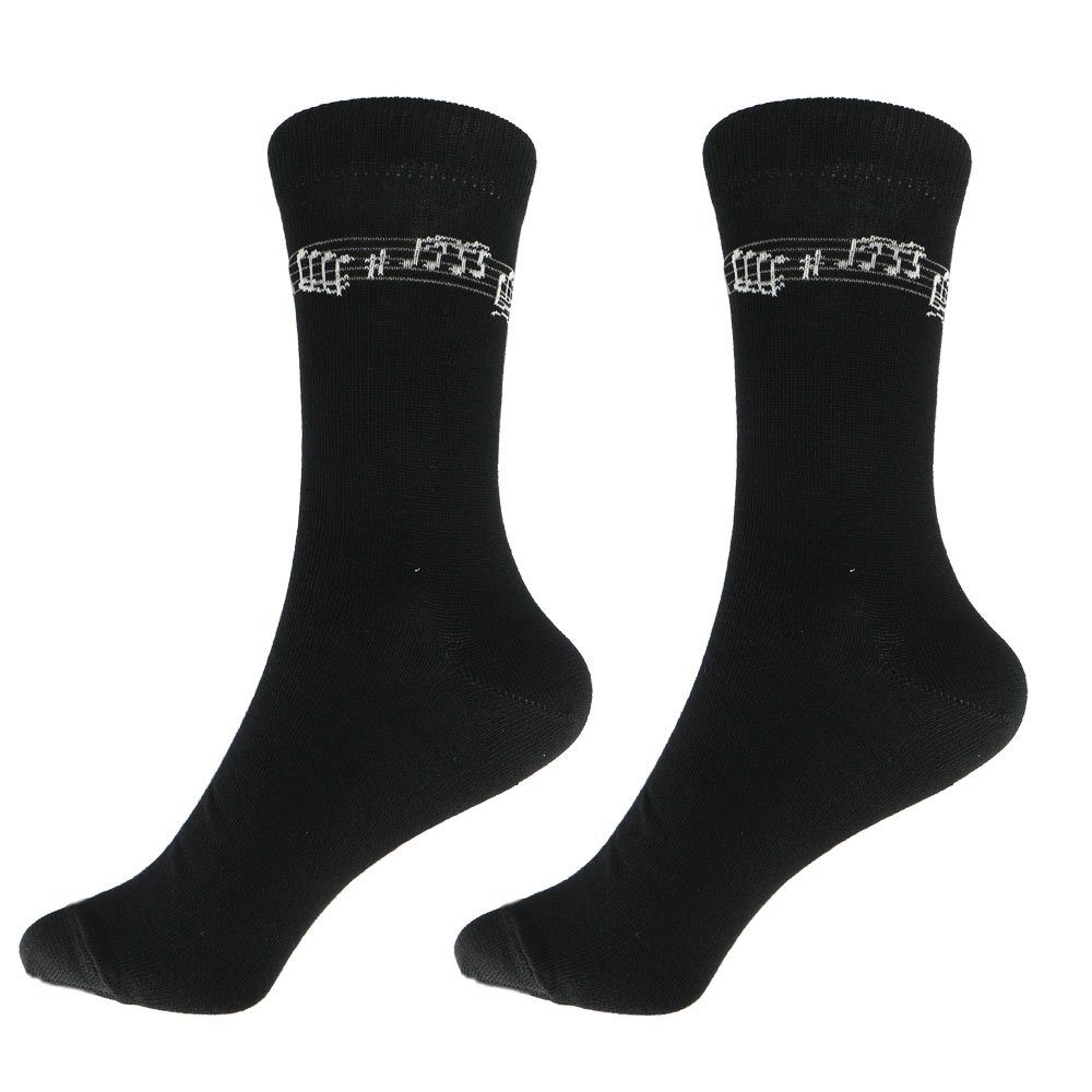 mugesh Freizeitsocken Musik-Socken Notenlinie für Musiker