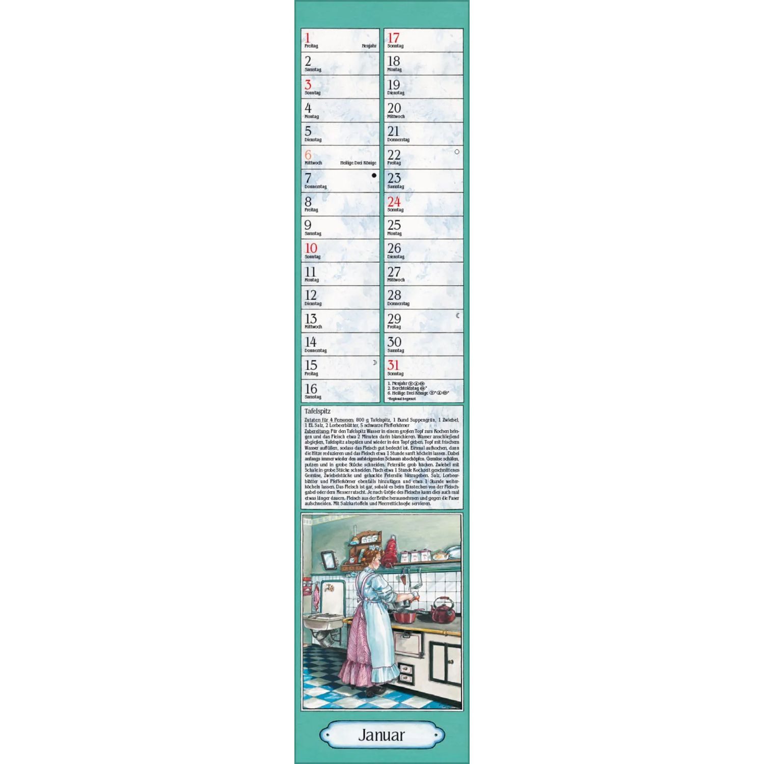 Korsch Verlag Wandkalender Aus Großmutters Küche Langplaner 2027 – Bild 2 von 5