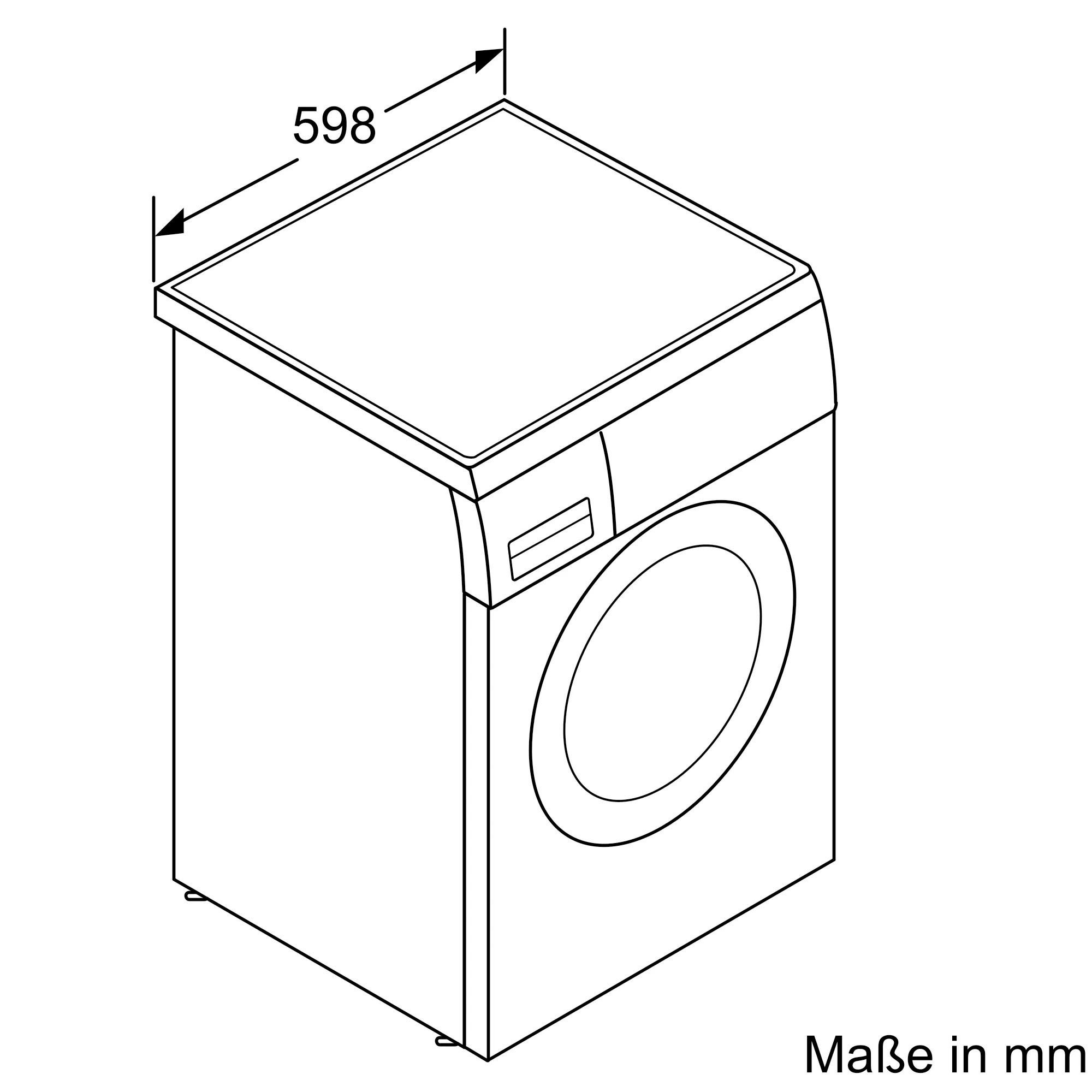 Waschmaschine BOSCH 8 kg, WUU28T48, U/min 1400