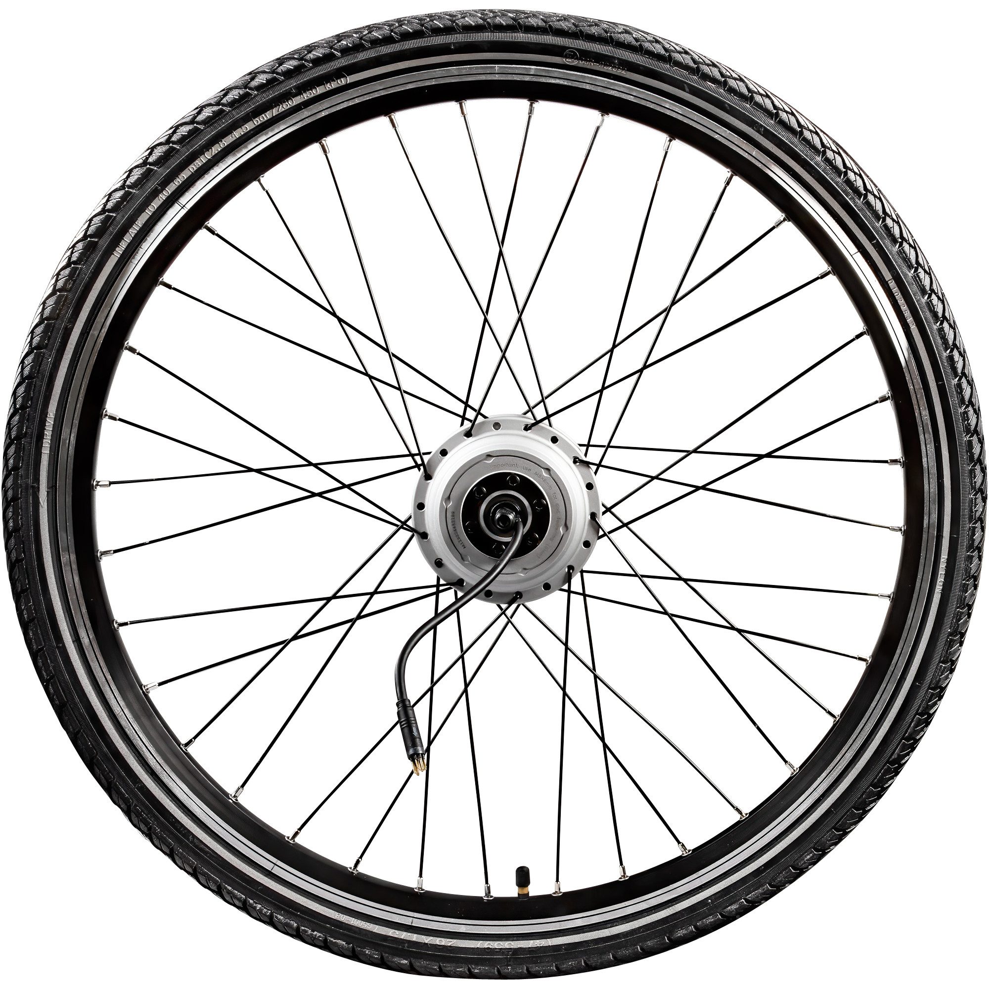 Tretwerk Fahrrad-Laufrad Komplettrad (1 St), E Bike Vorderrad 26 Zoll mit Kenda K1172 Reifen und Ananda Motor
