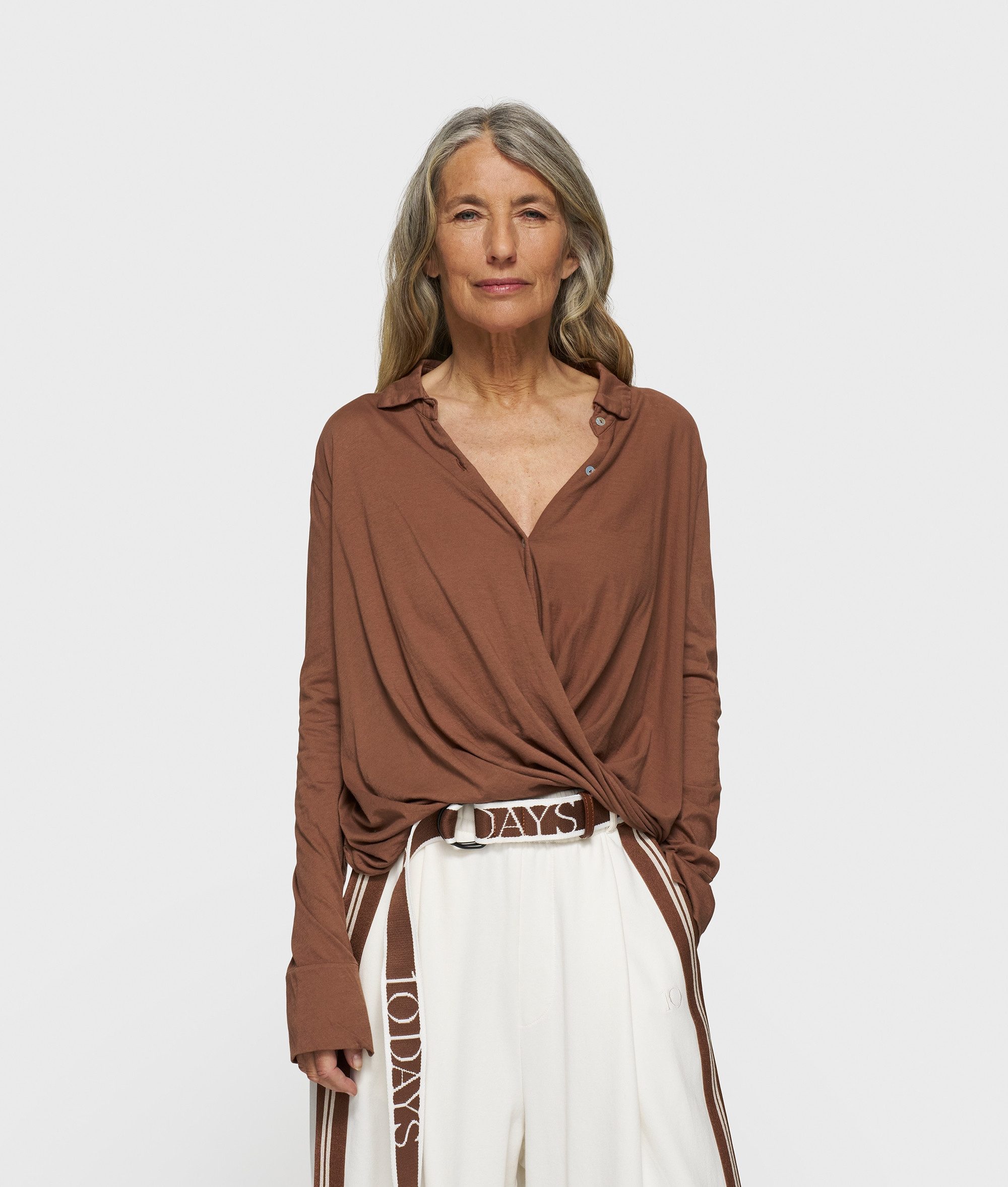 10DAYS Klassische Bluse wrap blouse günstig online kaufen