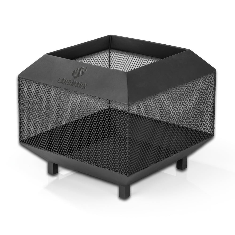 LANDMANN Feuerkorb Cube 44x47cm, Feuerschale wetterfest & stabil