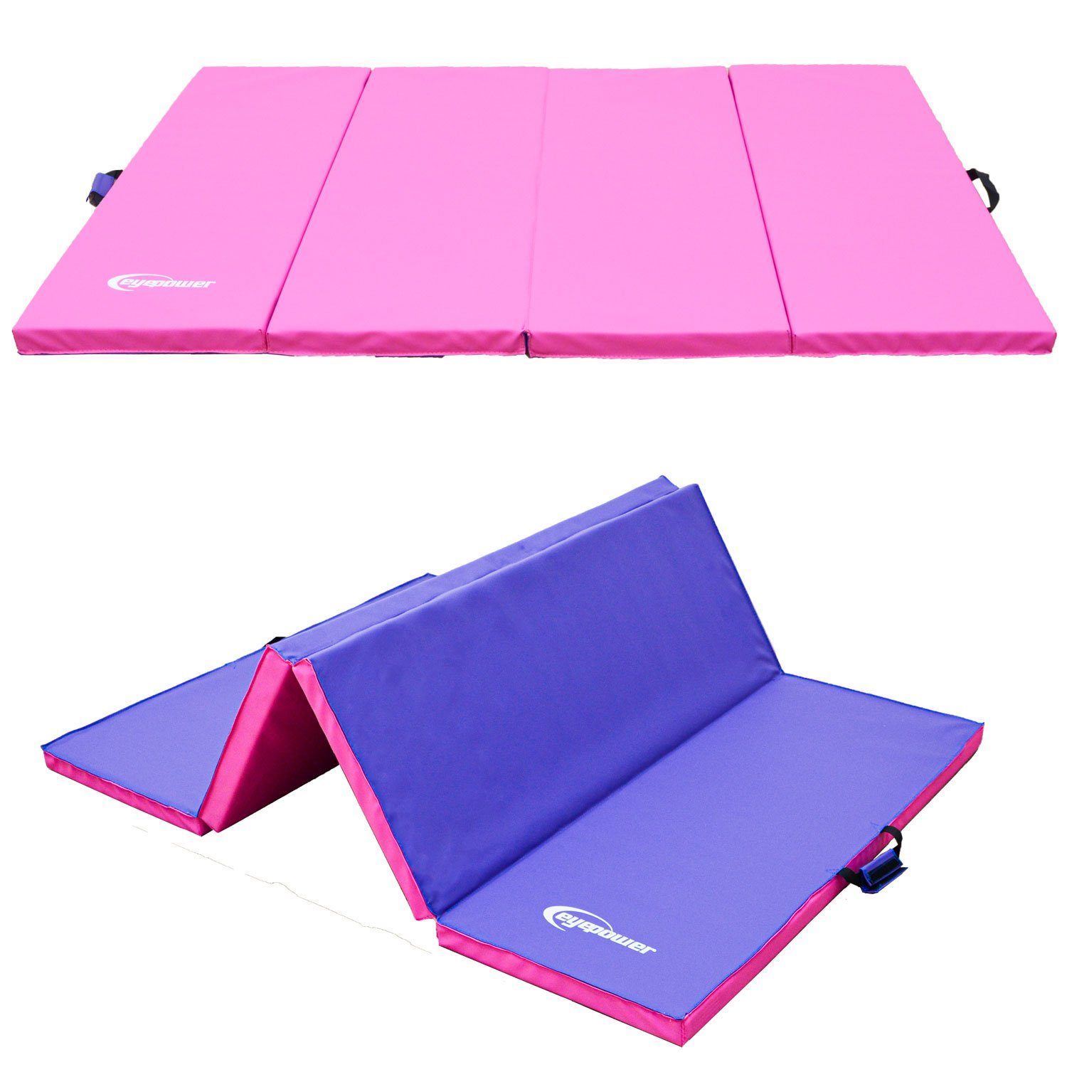 eyepower Weichbodenmatte 180 x 115 x 5 cm - XL Turnmatte für Zuhause - Faltbare Gymnastikmatte (1-St), Bodenturnmatte - Klappbare Fitnessmatte - Fallschutzmatte für Kinder