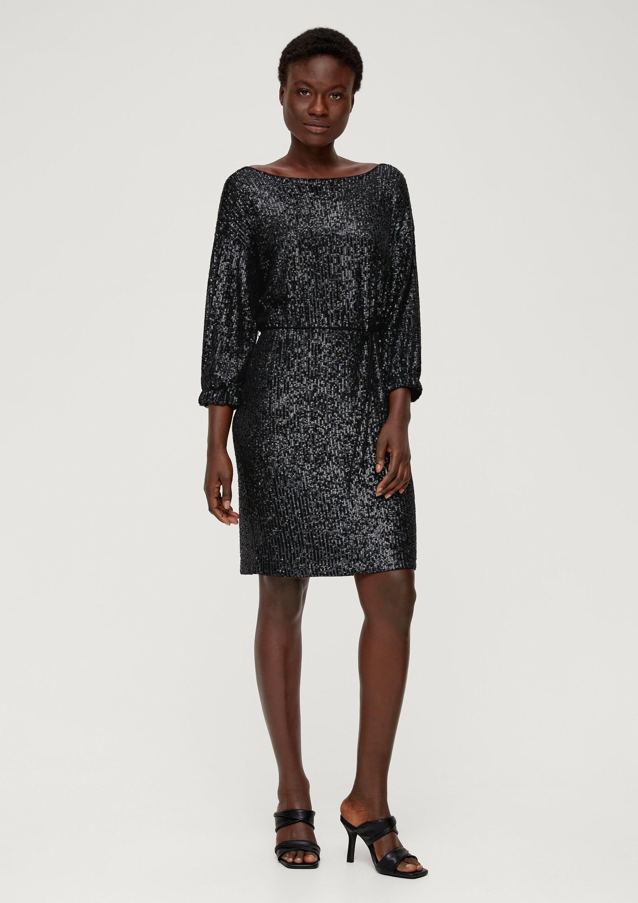 s.Oliver Minikleid Kleid Kurzes Kleid mit Pailletten günstig online kaufen