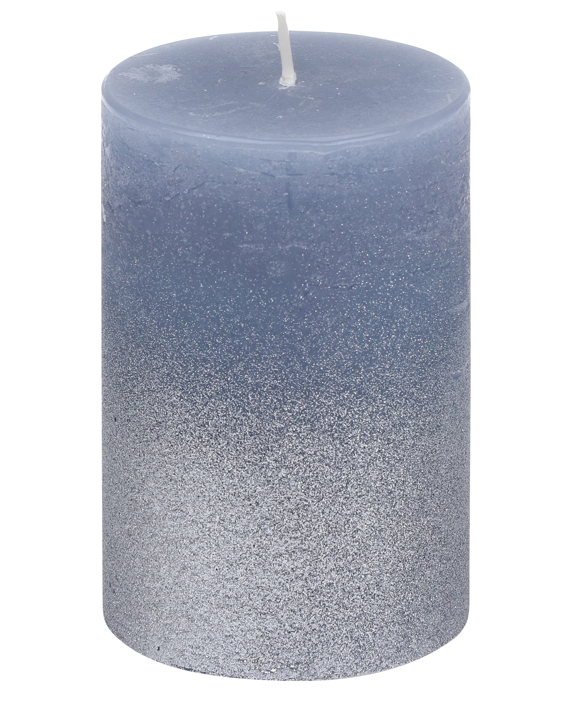 Steinhart Kerzen Adventskerze Stumpenkerze "KARMEN" Rauchblau 100/68 mm günstig online kaufen