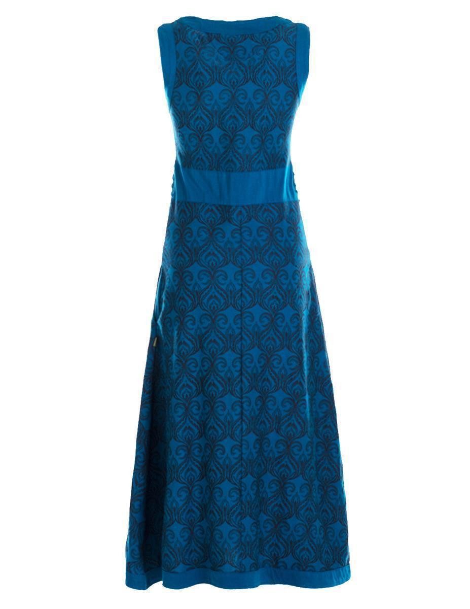 Vishes Maxikleid Langes Kleid Jersey Baumwolle Ornament Print Ärmellos Alternative Mode, Boho, Hippie, Ethno, Festival