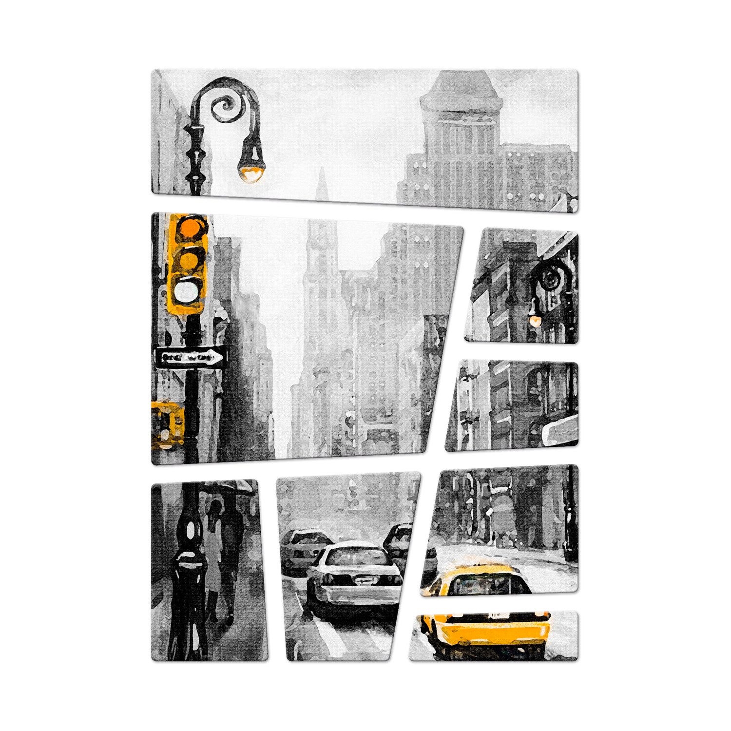 speecheese Magnet New York City Taxi 8er Set Kühlschrankmagnete Magnete