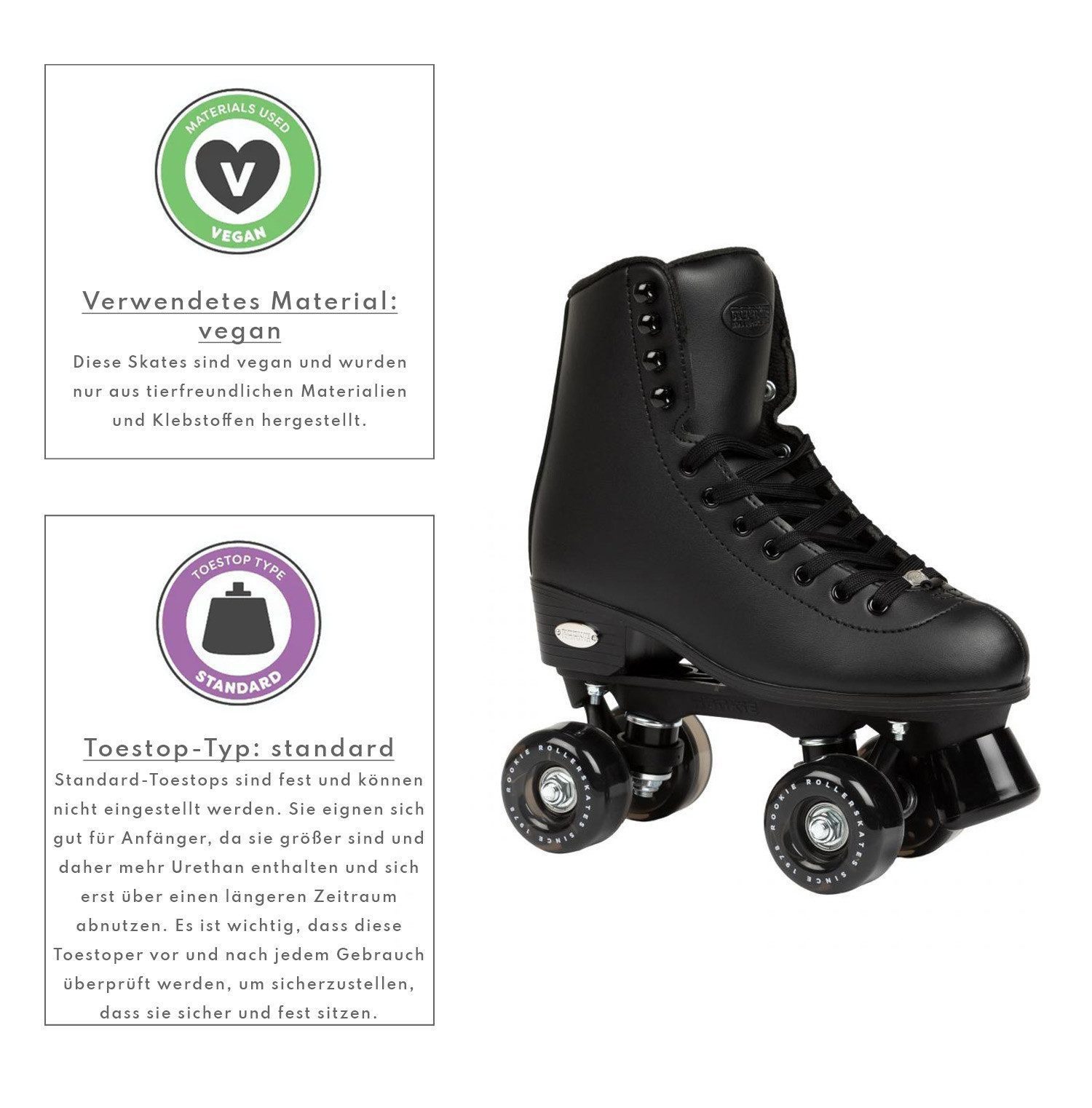 ROOKIE Roller Skates Rollschuhe Classic 78, im Retro-Design – Bild 3 von 5