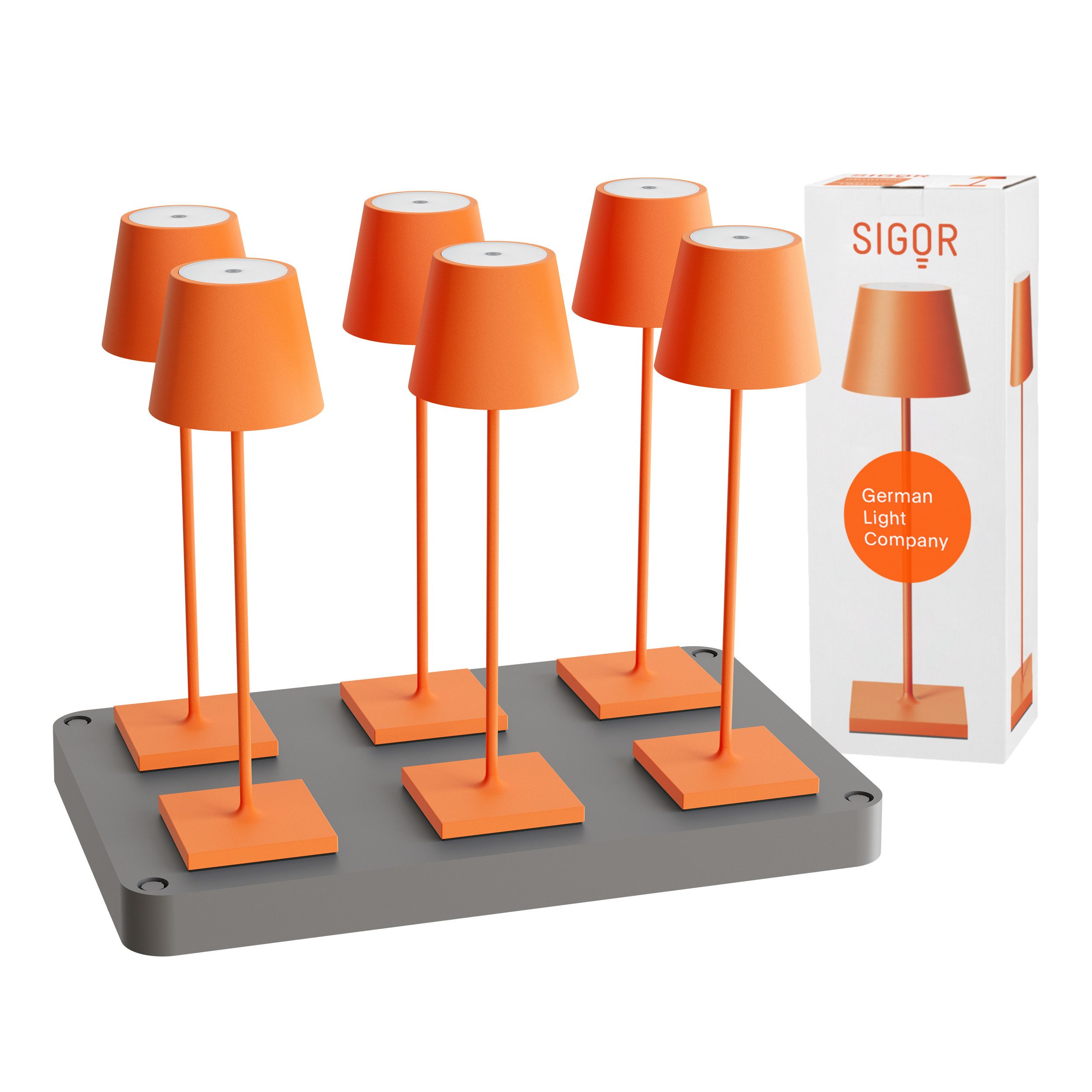SIGOR LED Tischleuchte, Dimmbar, LED fest integriert, 2.700 + 2.200 K