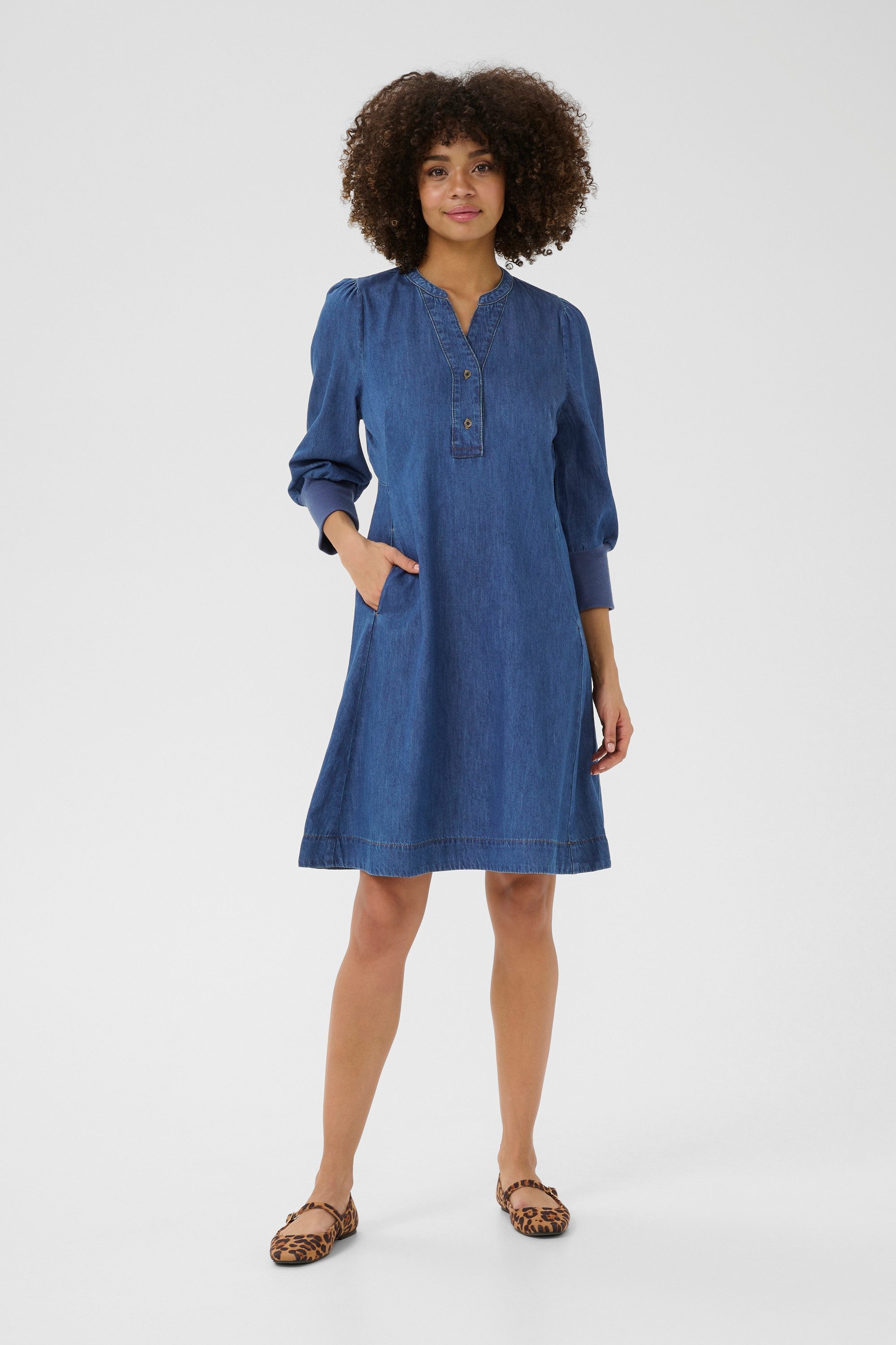 Culture Jeanskleid Denimkleid CUarpa – Bild 4 von 5