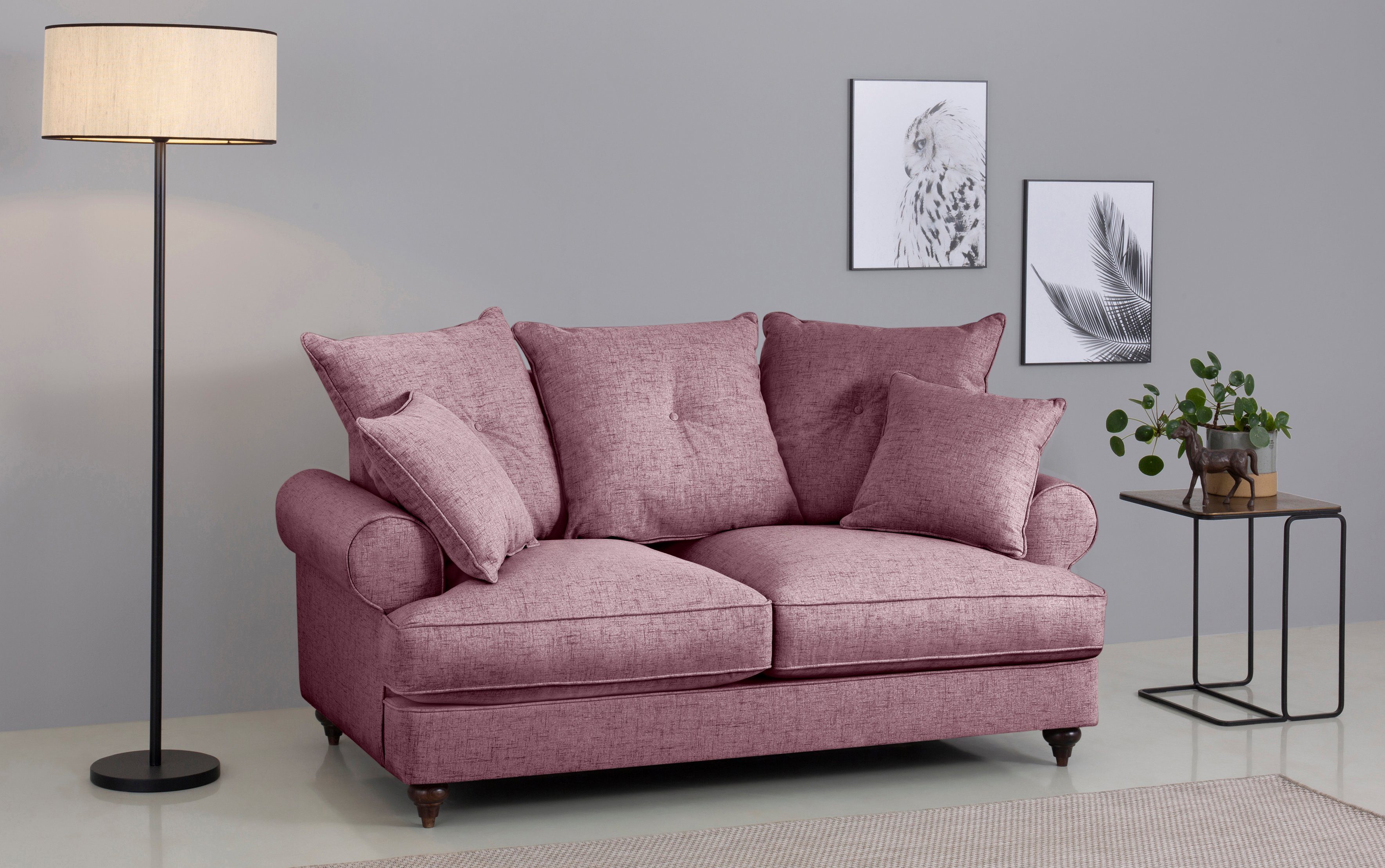 Home violet 2-Sitzer verschiedenen affaire Kaltschaum, in mit Bloomer, Farben erhältlich hochwertigem