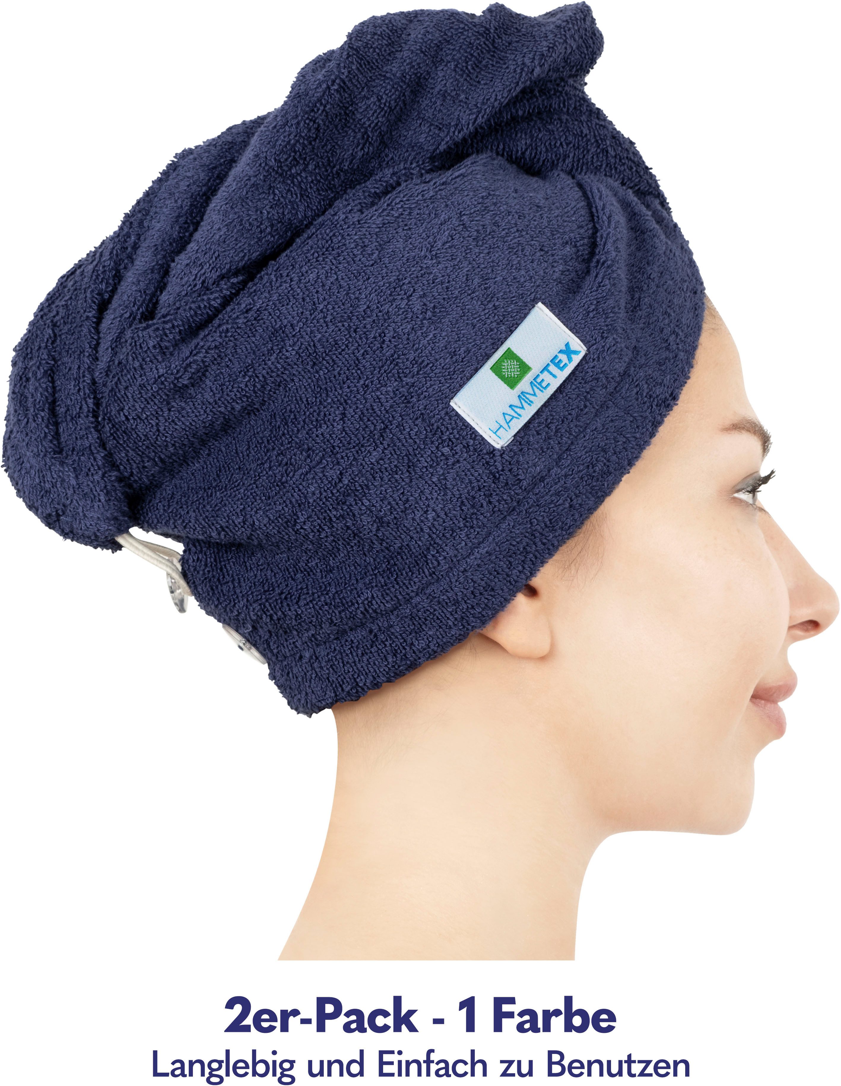 HAMMETEX Turban-Handtuch 2er Set Haarturban Damen, günstig online kaufen