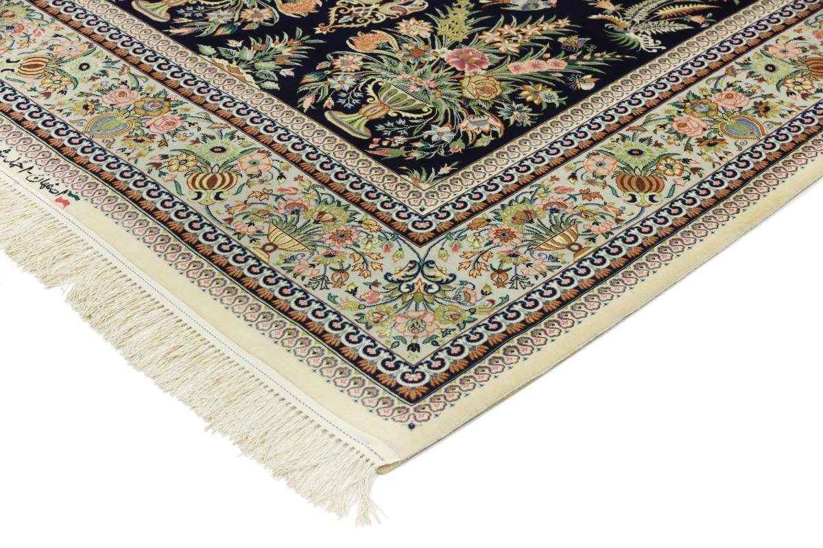 Orientteppich, Handgeknüpfter Isfahan Nain rechteckig, Signiert Orientteppich Seidenkette 6 Höhe: 139x217 mm Trading,